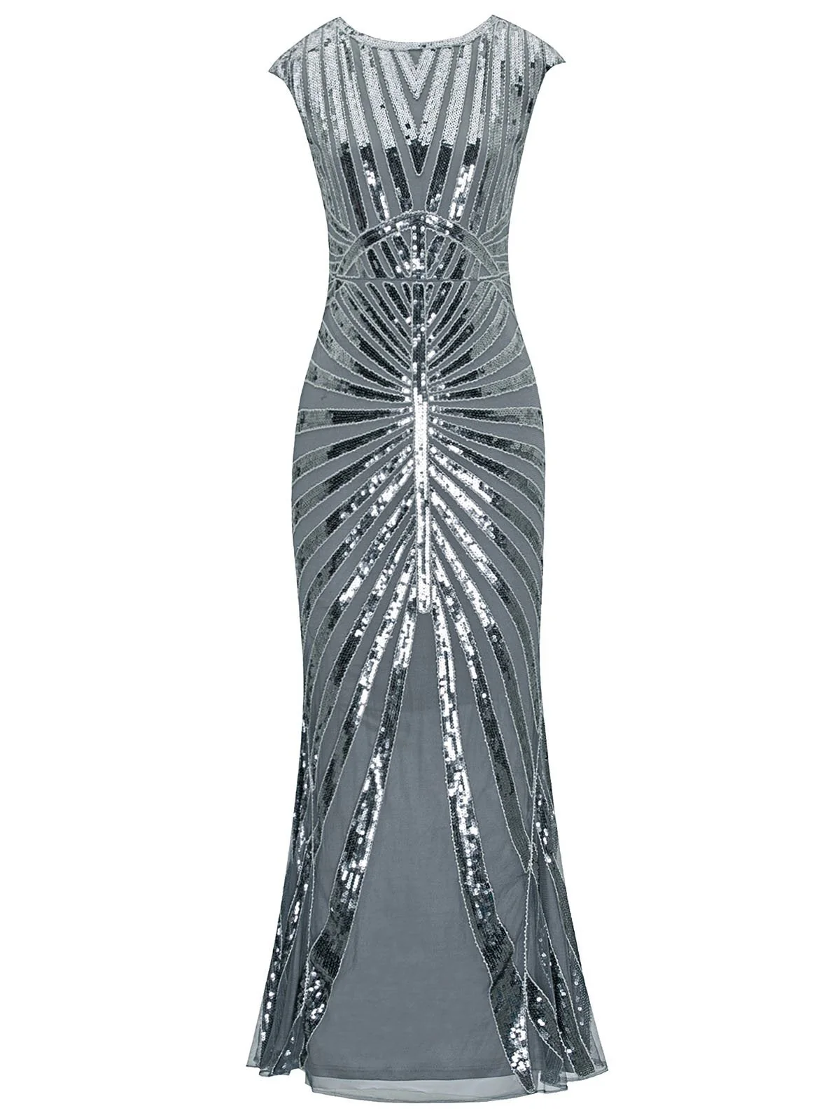 1920ER PAILLETTEN ART DECO MAXIKLEID - Image 11