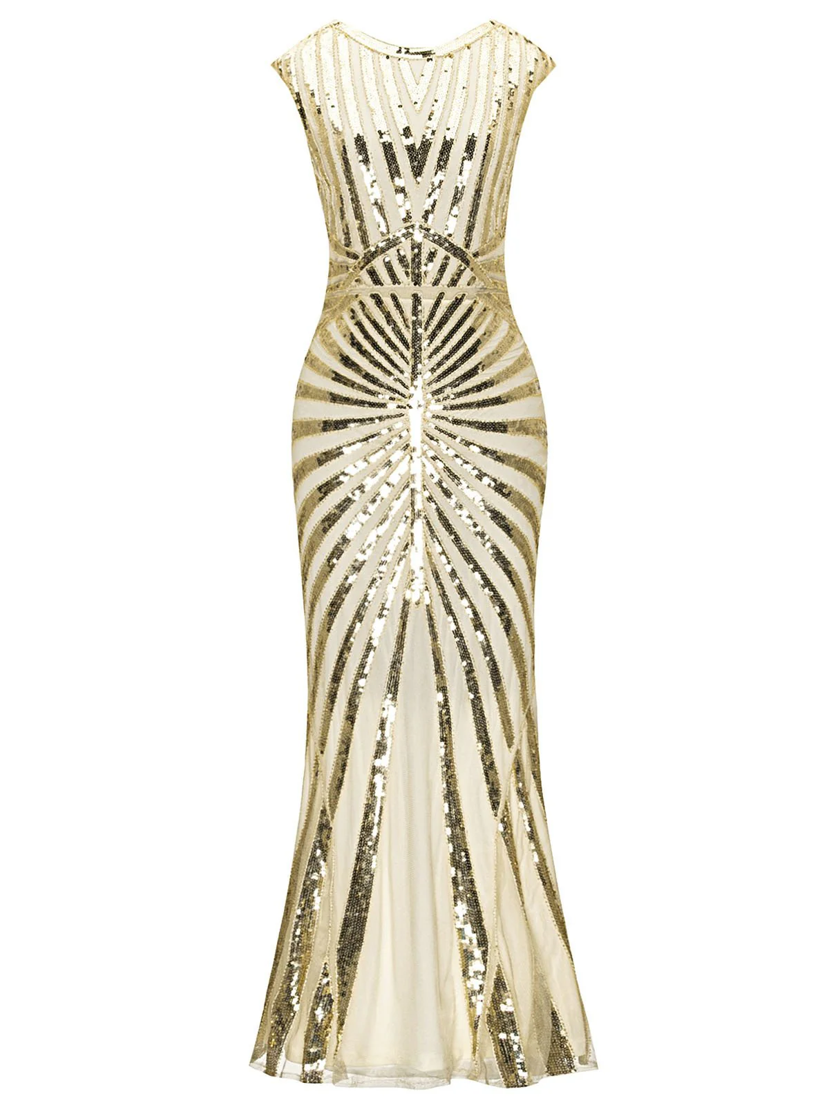 1920ER PAILLETTEN ART DECO MAXIKLEID - Image 15