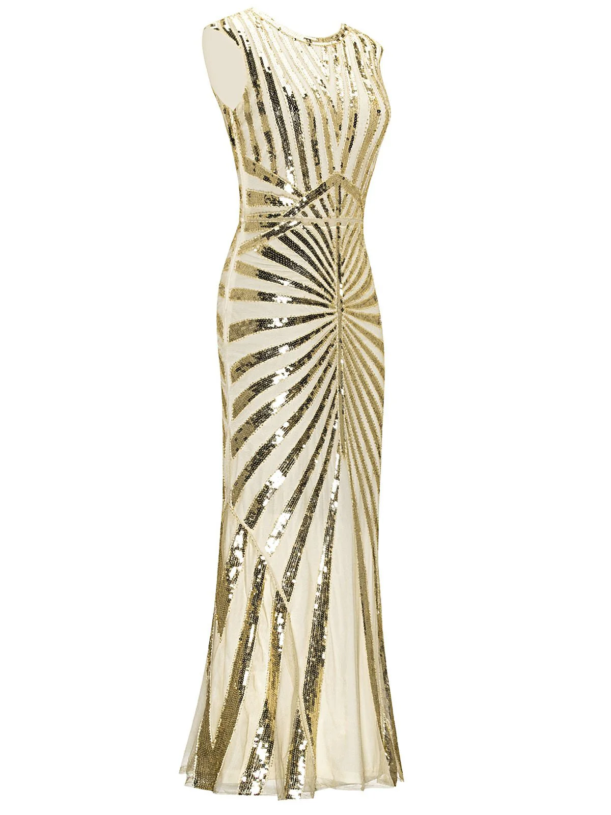 1920ER PAILLETTEN ART DECO MAXIKLEID - Image 19
