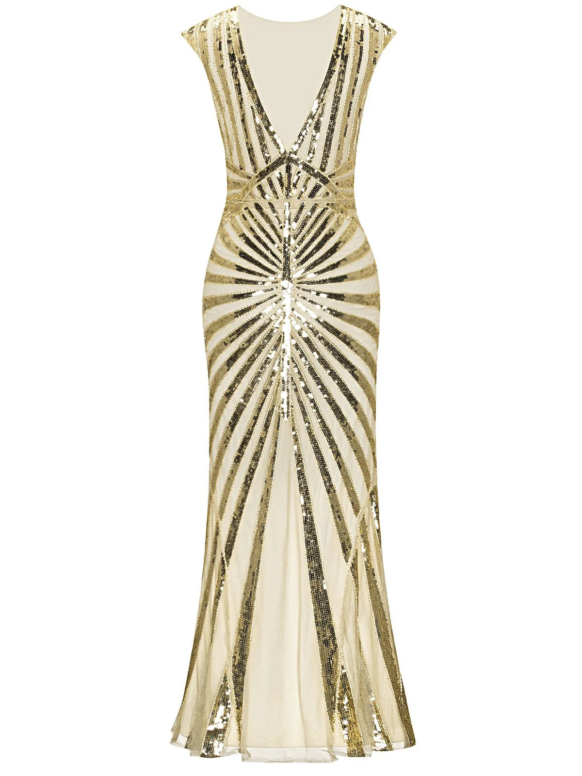 1920ER PAILLETTEN ART DECO MAXIKLEID - Image 20