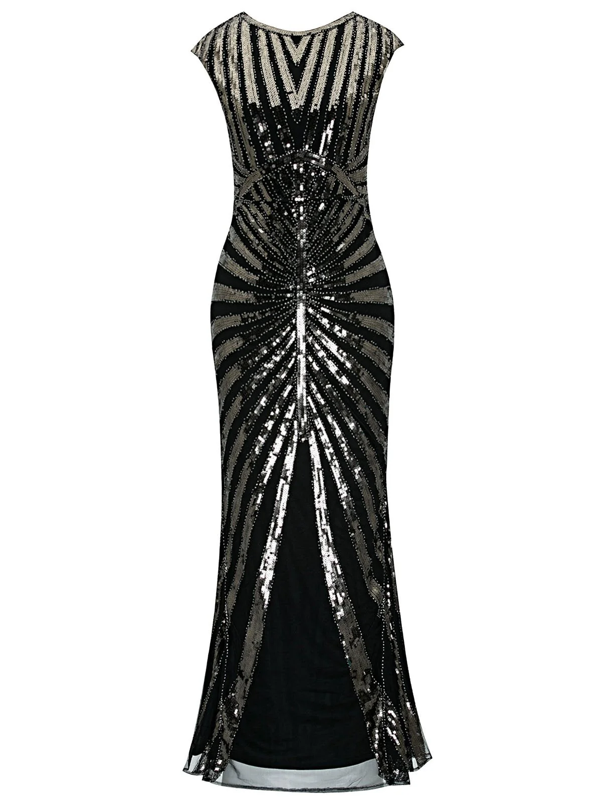 1920ER PAILLETTEN ART DECO MAXIKLEID - Image 5