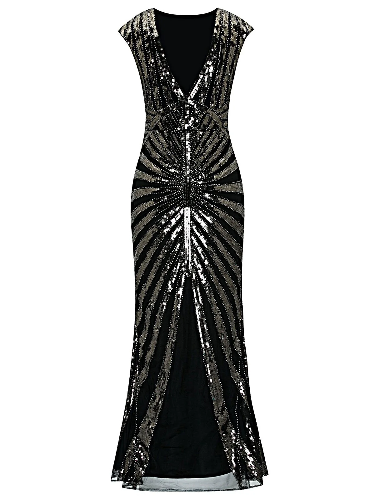 1920ER PAILLETTEN ART DECO MAXIKLEID - Image 6