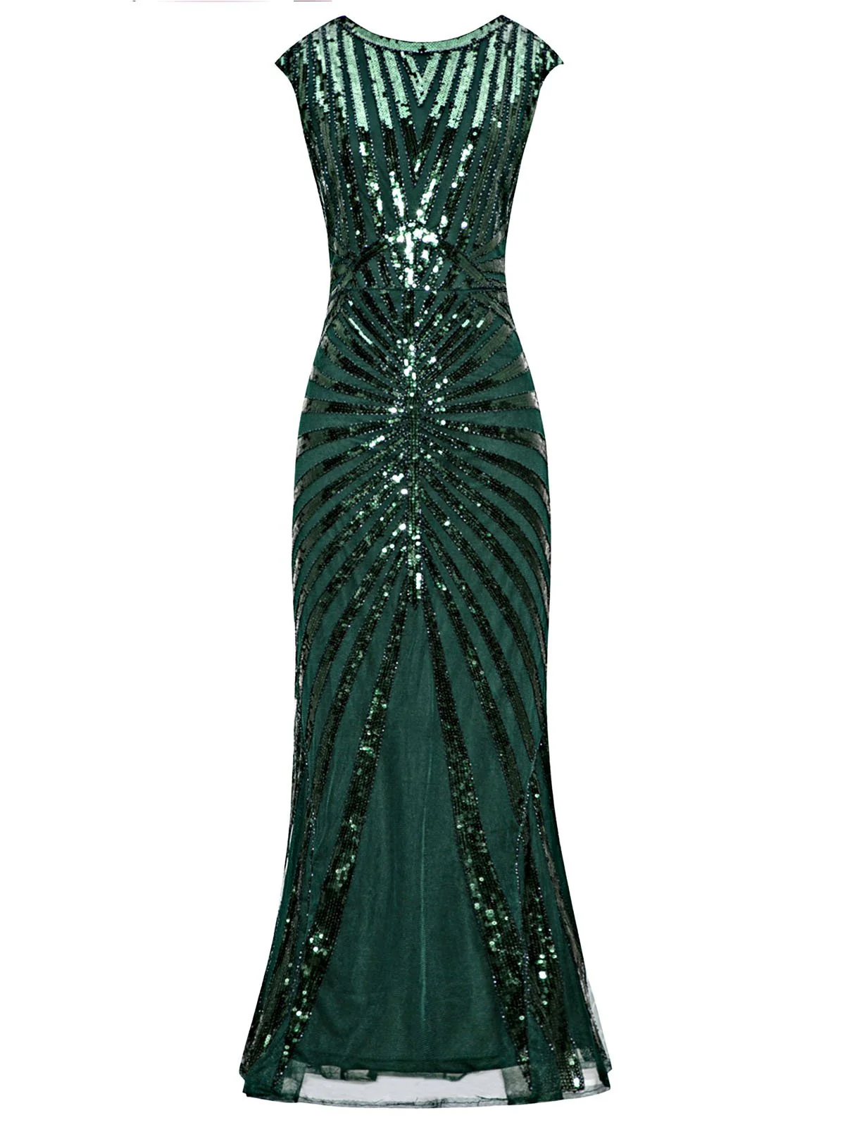 1920ER PAILLETTEN ART DECO MAXIKLEID - Image 9