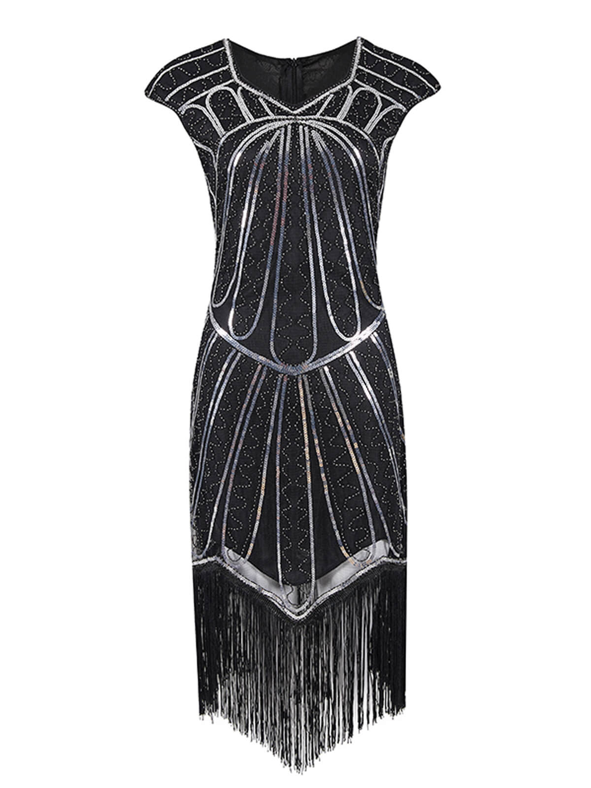 1920ER PAILLETTEN FRANSEN FLAPPER KLEID - Image 3