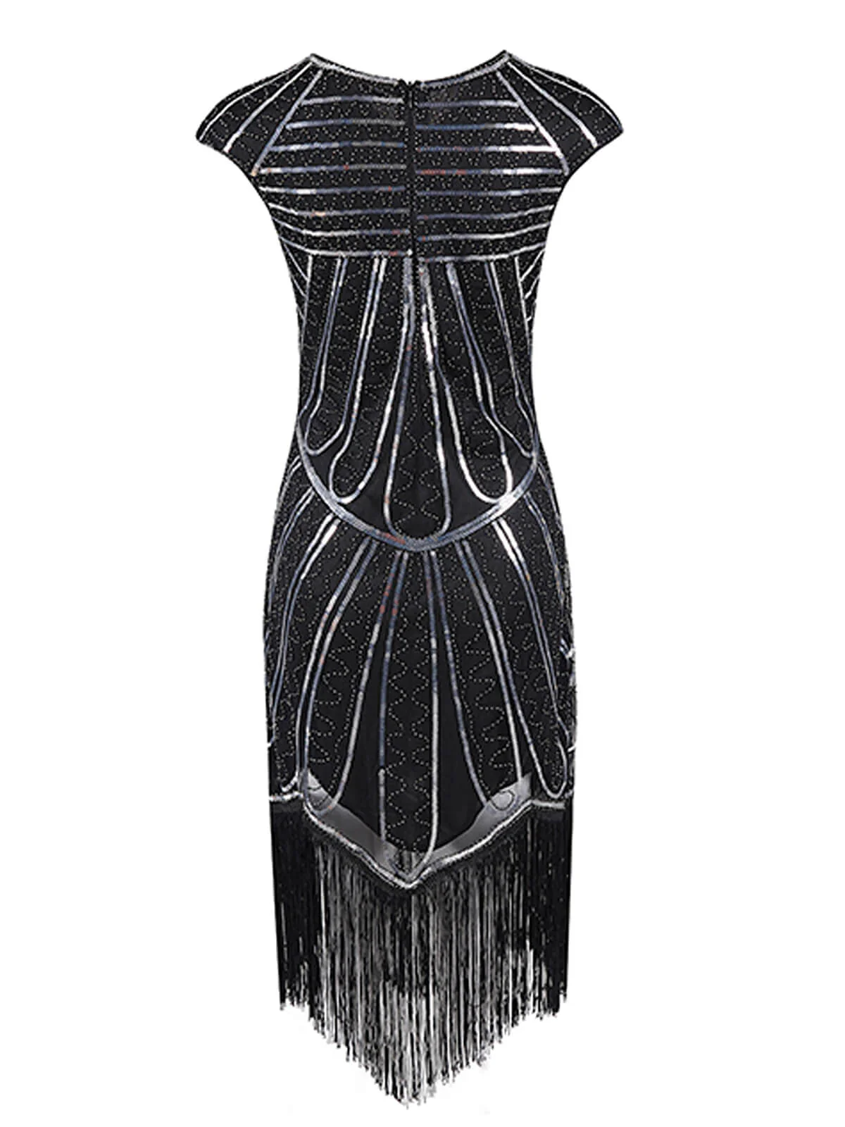 1920ER PAILLETTEN FRANSEN FLAPPER KLEID - Image 5