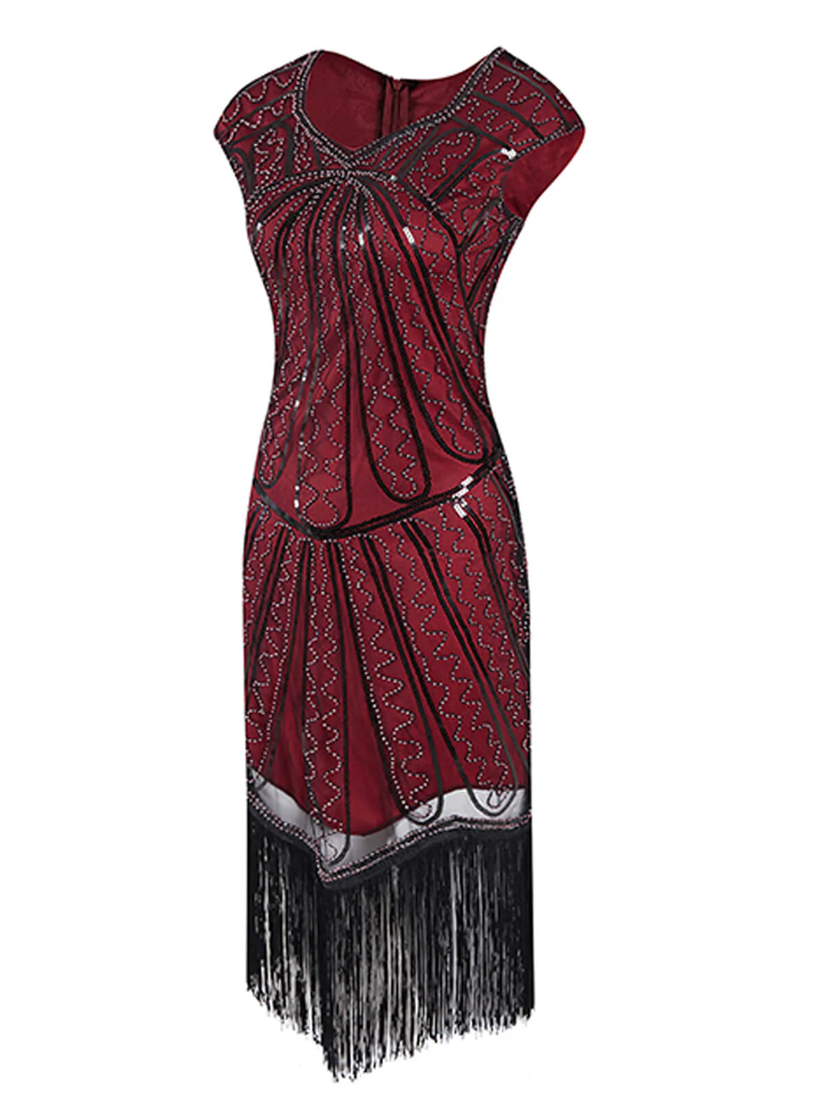 1920ER PAILLETTEN FRANSEN FLAPPER KLEID - Image 7