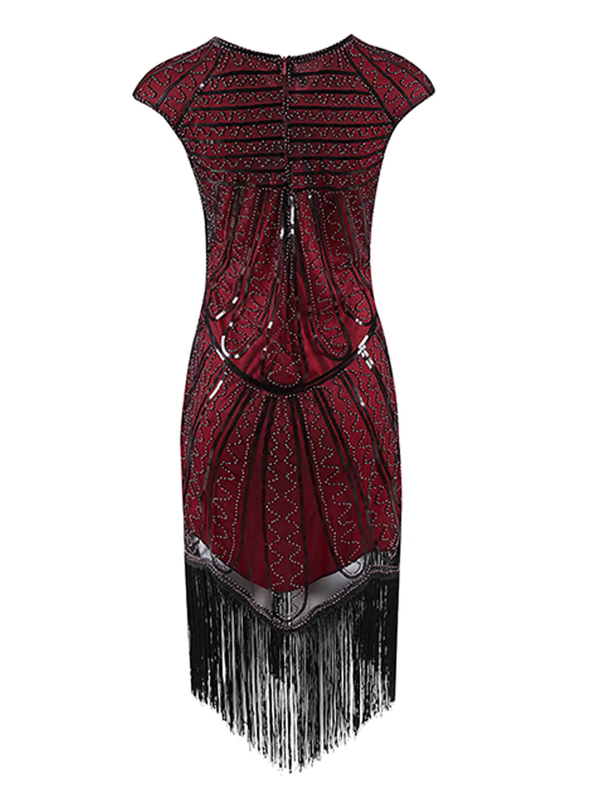 1920ER PAILLETTEN FRANSEN FLAPPER KLEID - Image 8