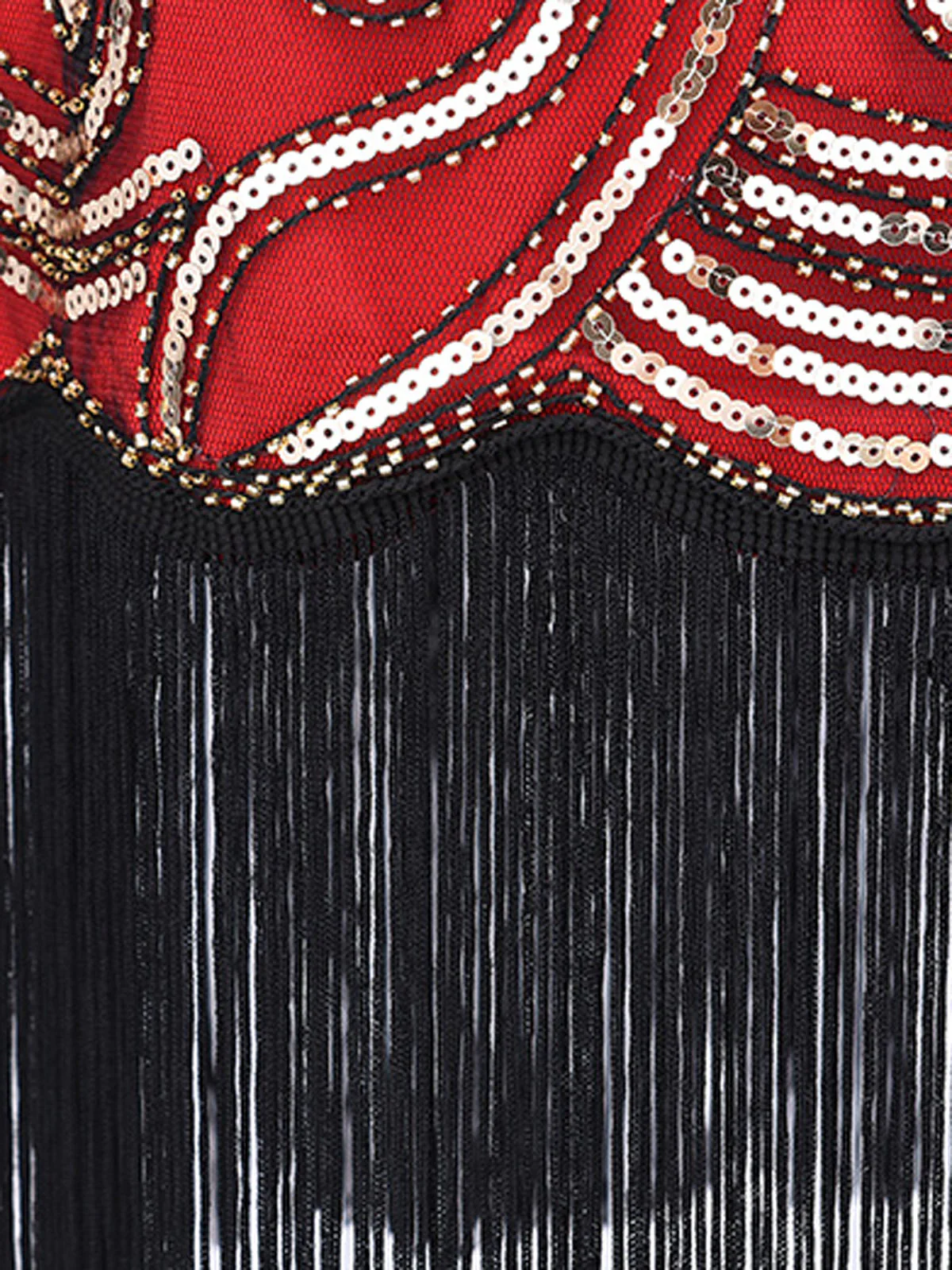 1920ER PERLEN PAILLETTEN FLAPPER KLEID - Image 3