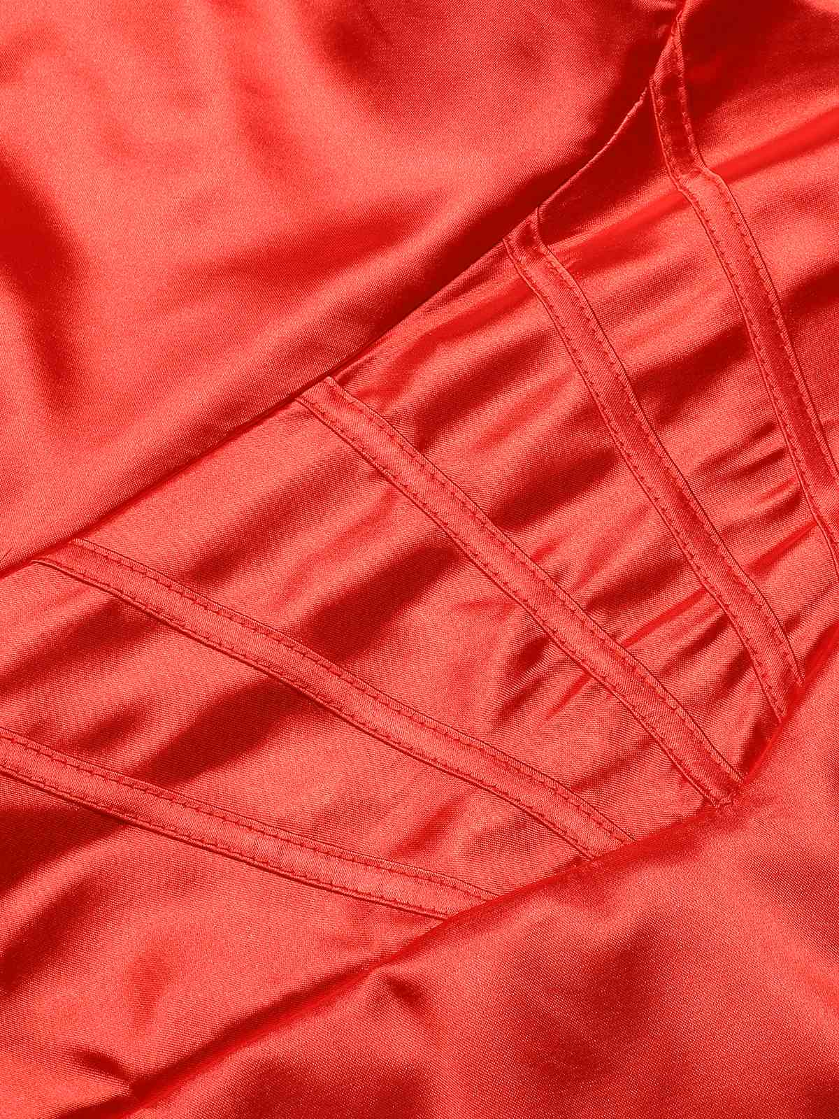 1920er Solide Schnürung Hoher Schlitz Kleid - Image 5