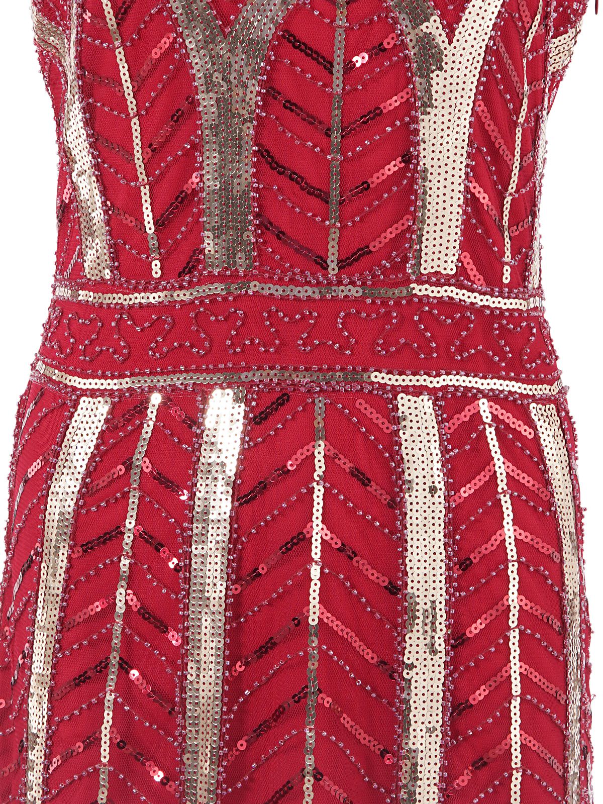1920ER VINTAGE FRANSEN PAILLETTEN PARTY KLEID - Image 5