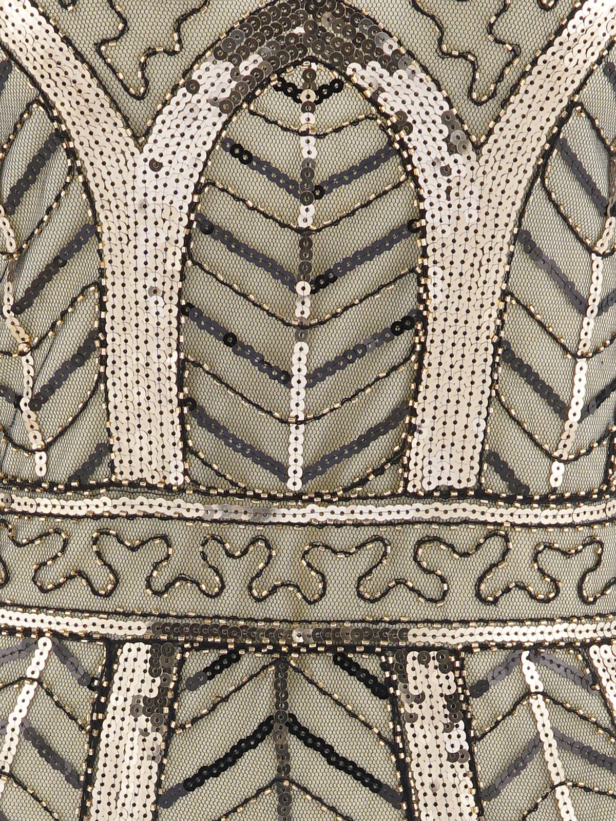 1920ER VINTAGE FRANSEN PAILLETTEN PARTY KLEID - Image 4