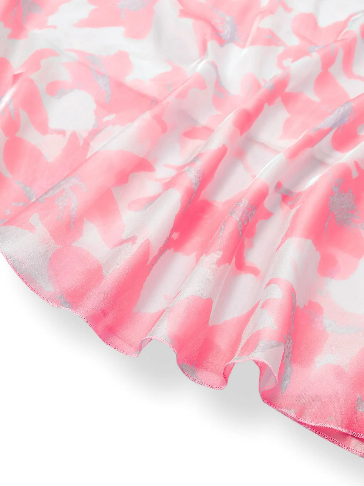 1930er Bogen Organza Blumen Spaghetti Träger Kleid - Image 10