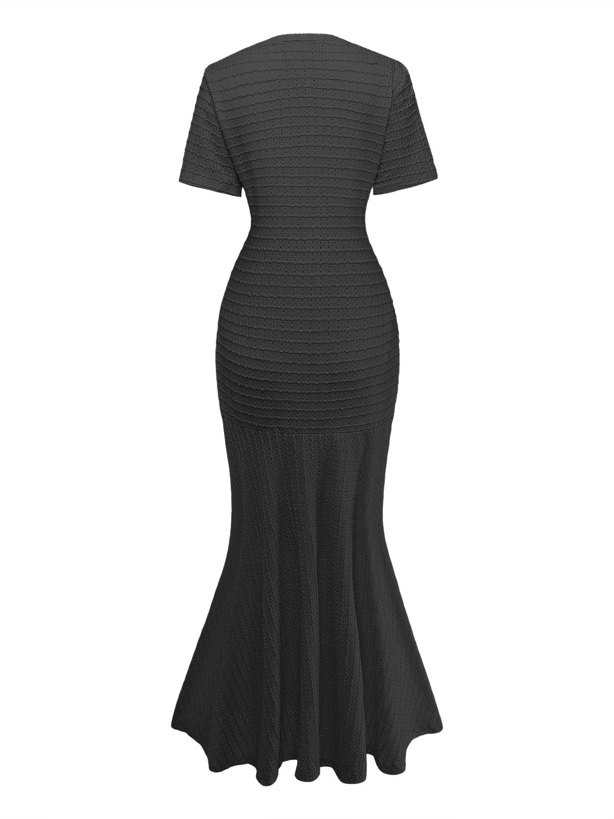 1930er Cut-Out Kariert Meerjungfrauenkleid - Image 11