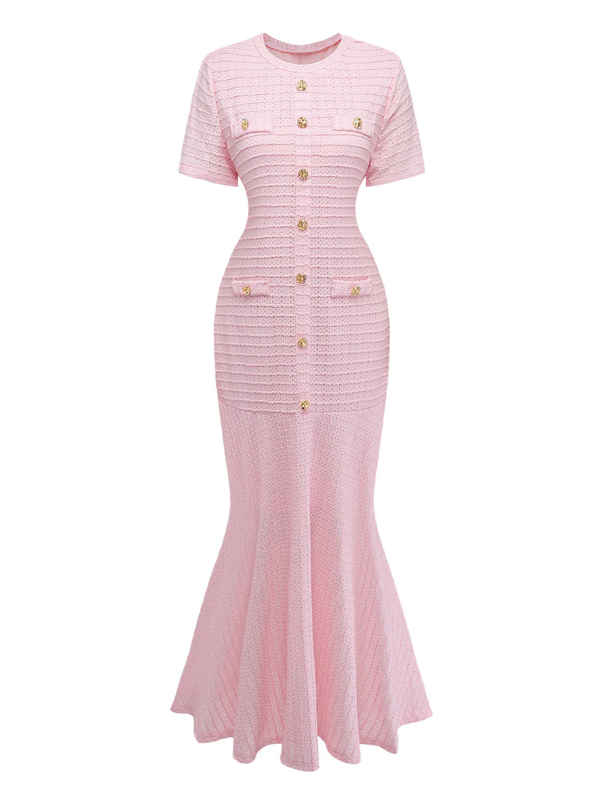 1930er Cut-Out Kariert Meerjungfrauenkleid - Image 2