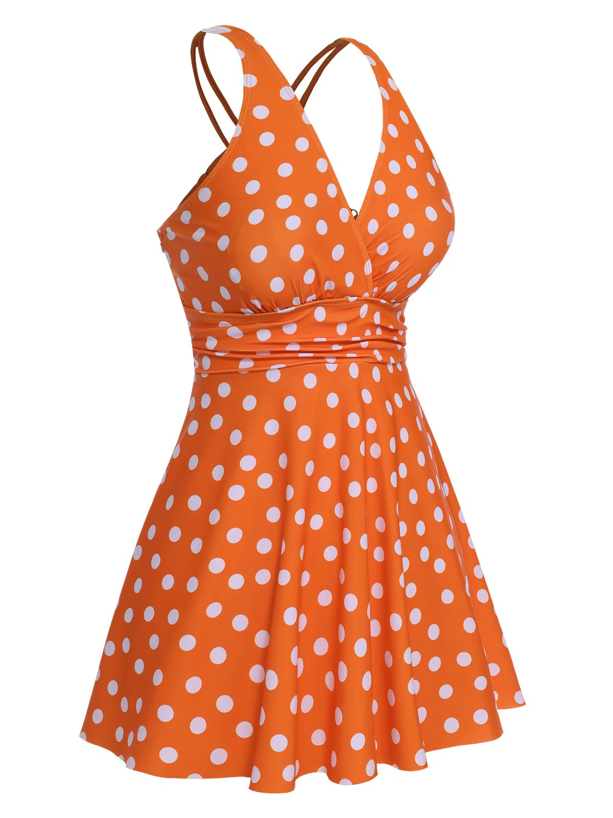 1930er Kreuzgurte Polka Dots Badeanzug - Image 10