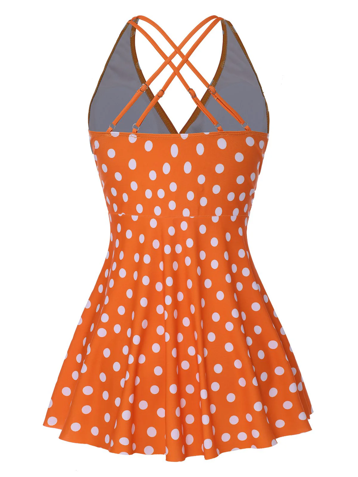 1930er Kreuzgurte Polka Dots Badeanzug - Image 9