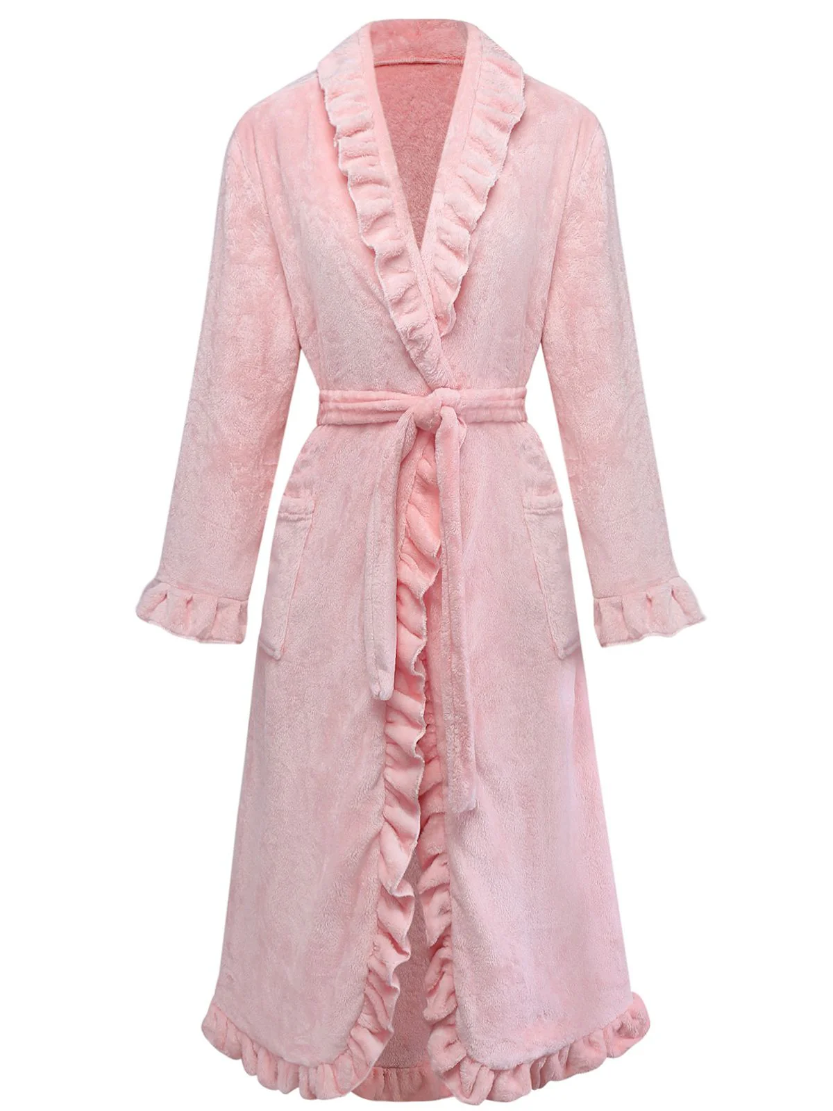 1930er Langarm Flanell Pajama Robe - Image 4