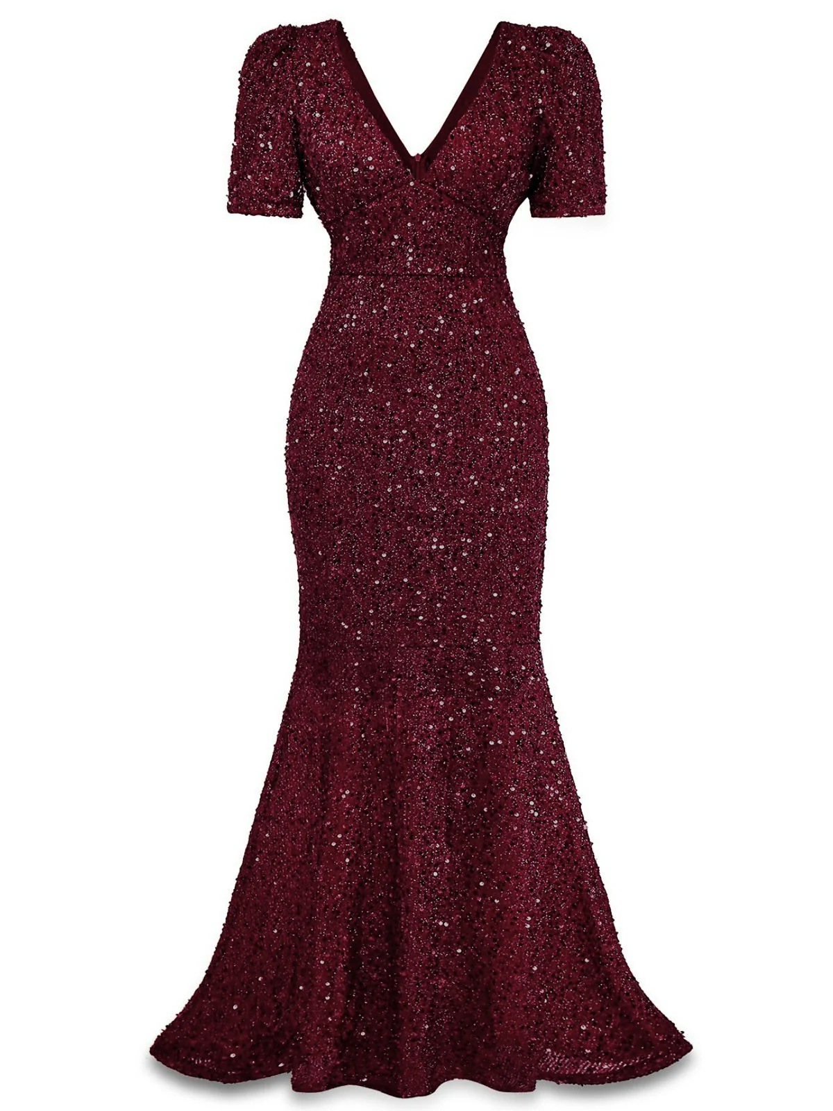 1930er Pailletten Bogen Maxi Meerjungfrauen Kleid - Image 2
