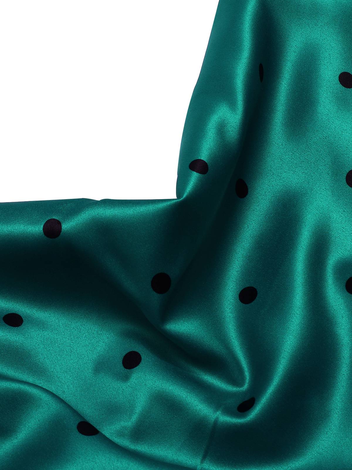 1930er Polka Dots Spaghetti Träger Satin Nachthemd - Image 10
