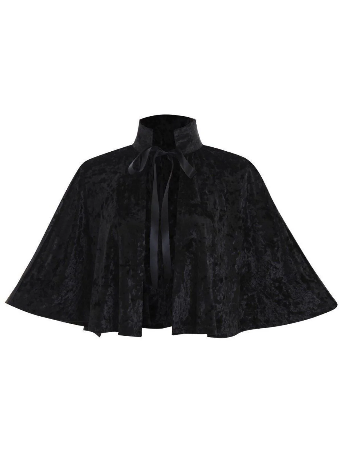 1930er Samt Mittelalterlich Schnürung Halloween Cape - Image 8