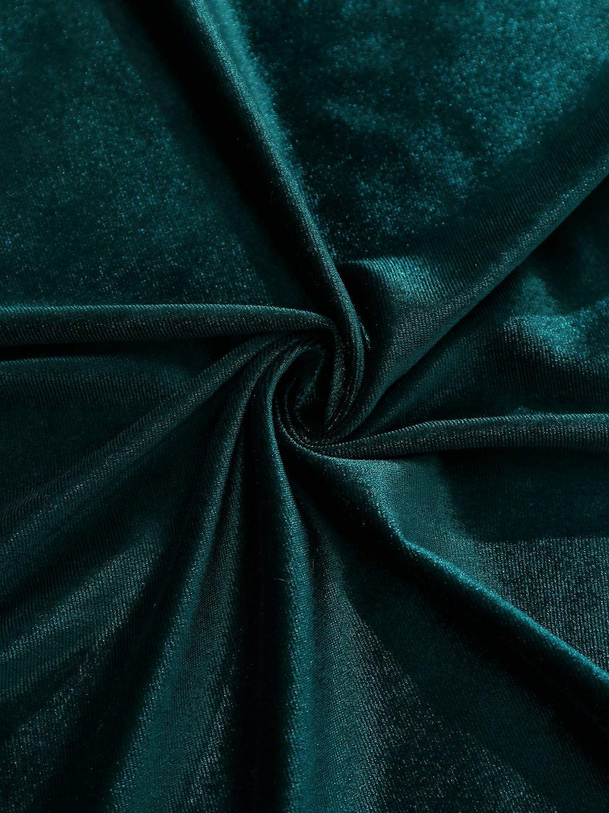 1930er Samt Schulterfrei Gerüschtes Seitenschlitz Kleid - Image 7