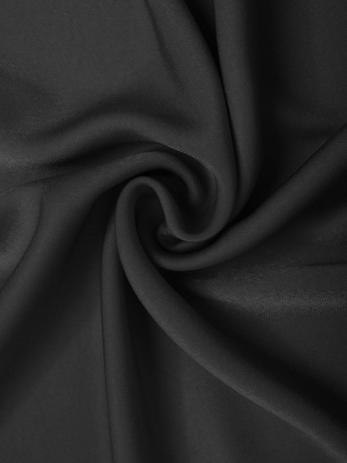 1930er Satin Solide V-Ausschnitt Fischschwanzkleid - Image 4