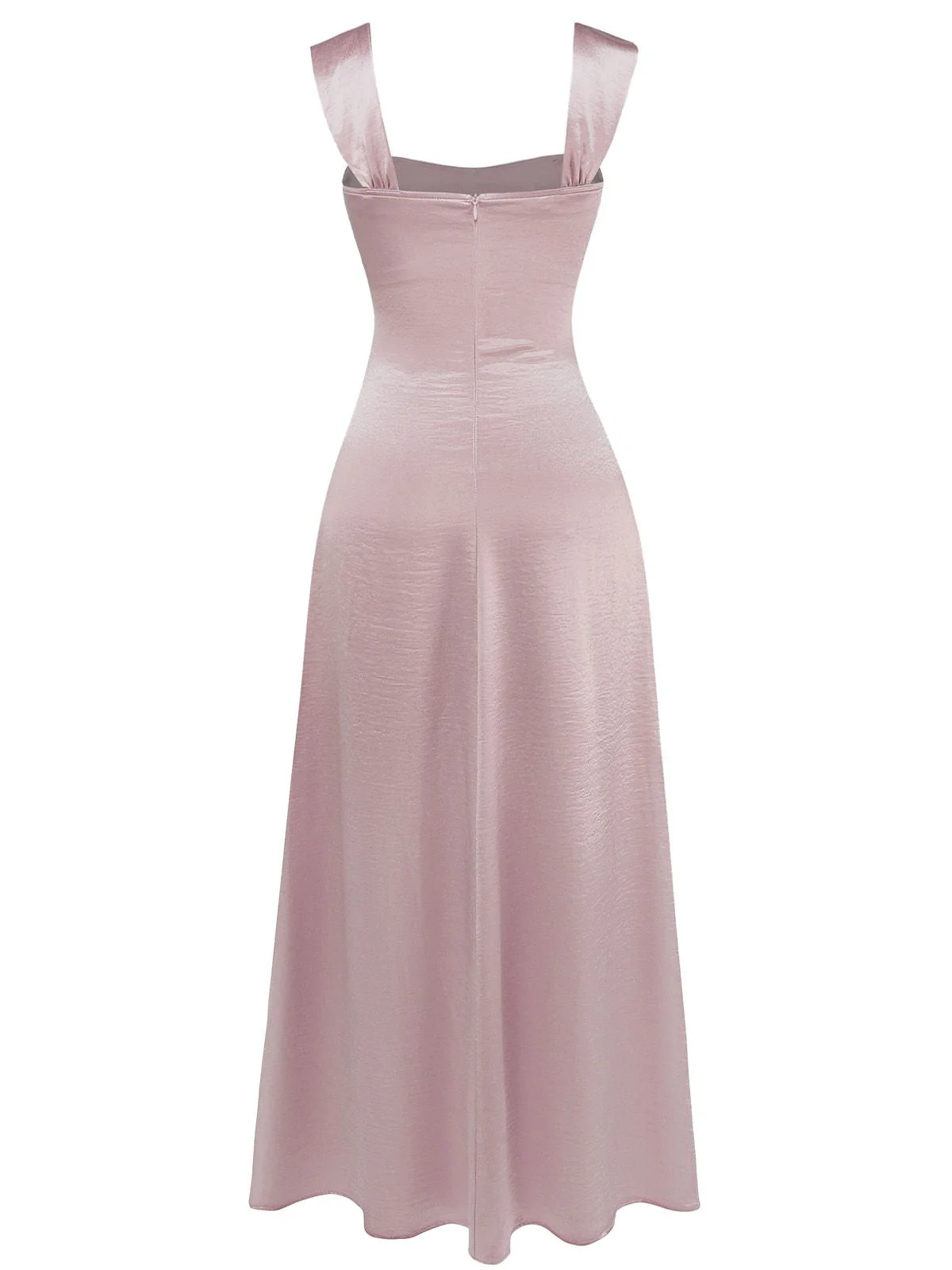 1930er Satin Strassstein Breite Träger Maxi Kleid - Image 9
