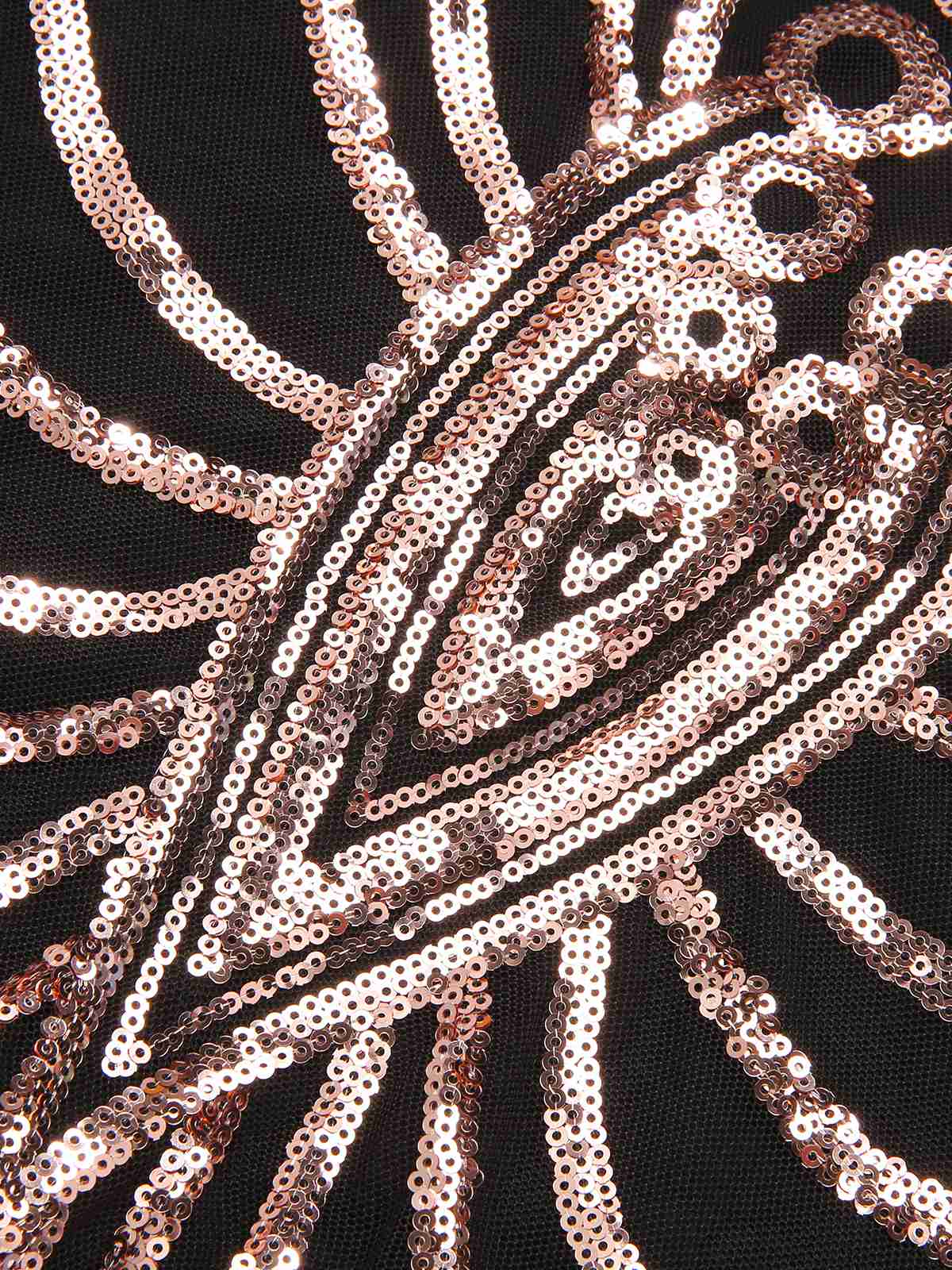 1930er Schnürung Rückenfrei Pailletten Maxi Kleid - Image 5
