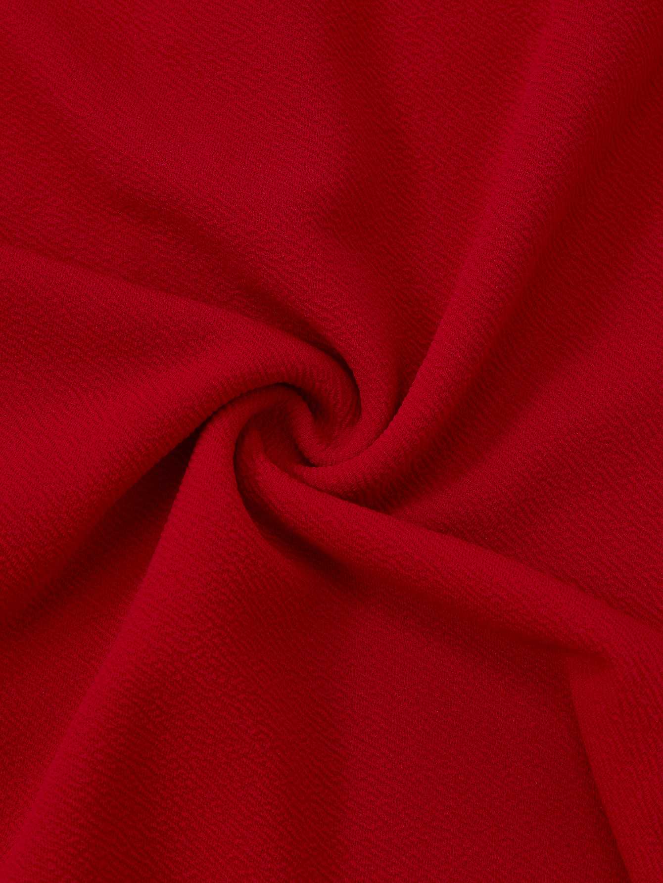 1930er Schulterfrei Kunstpelzbesatz Weihnachten Kleid - Image 6