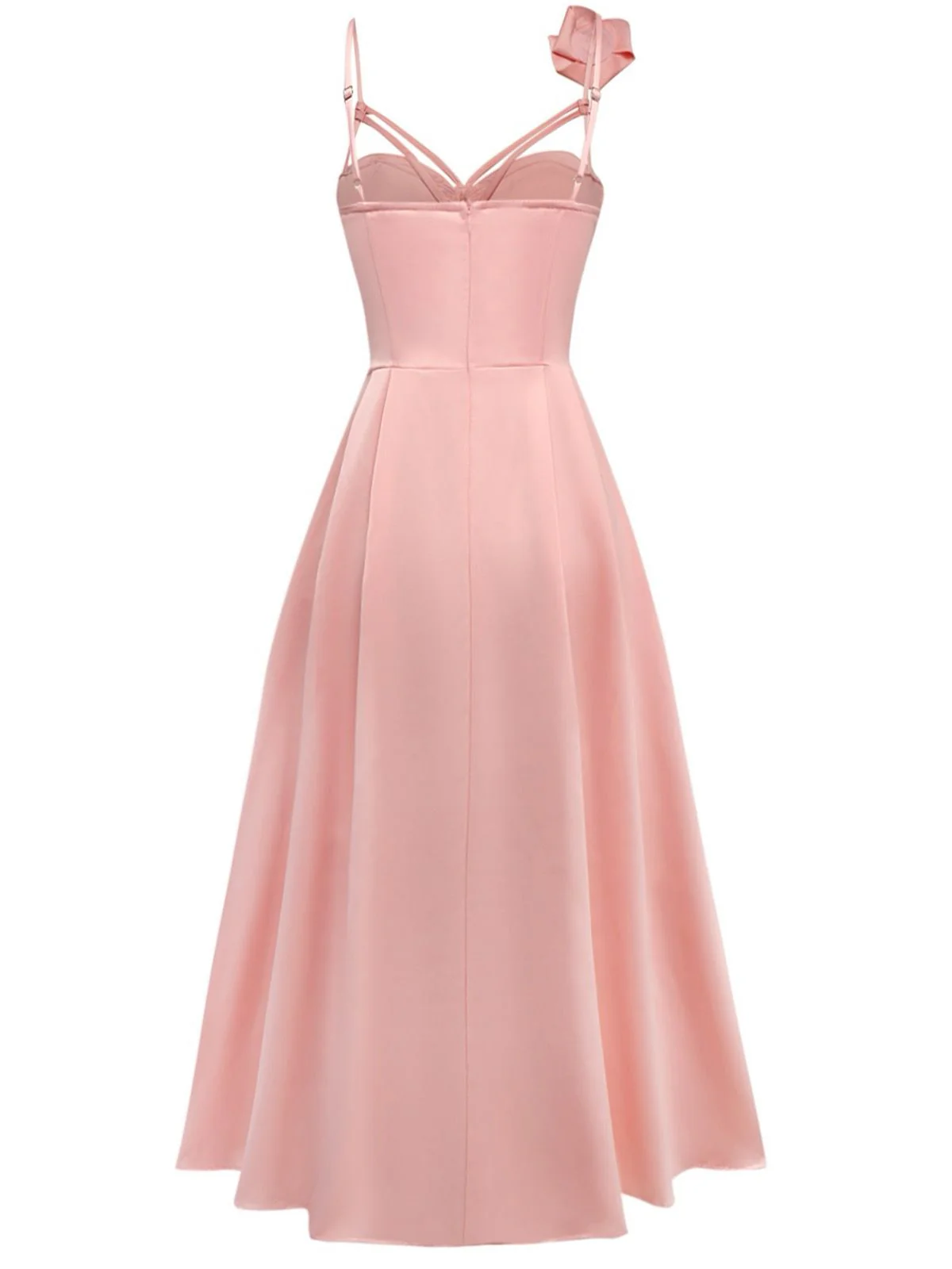 1930er Solide 3D-Blumen Hohl Slip fkleid - Image 2