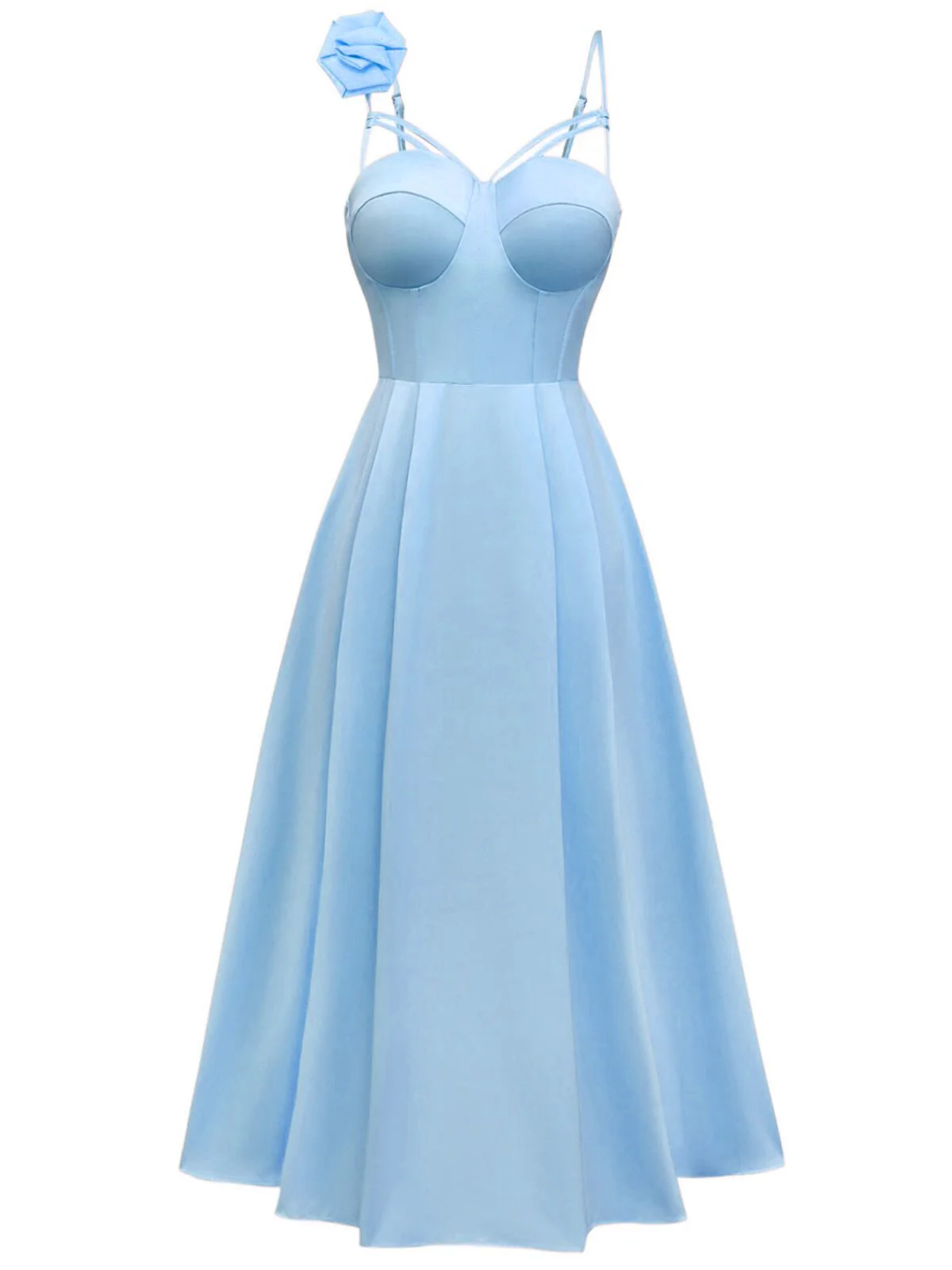 1930er Solide 3D-Blumen Hohl Slip fkleid - Image 5
