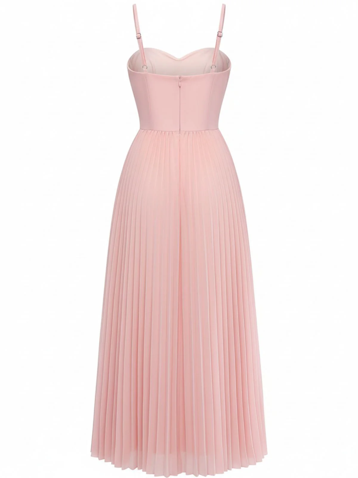 1930er Solide Plissiertes Riemchen Abend Kleid - Image 3