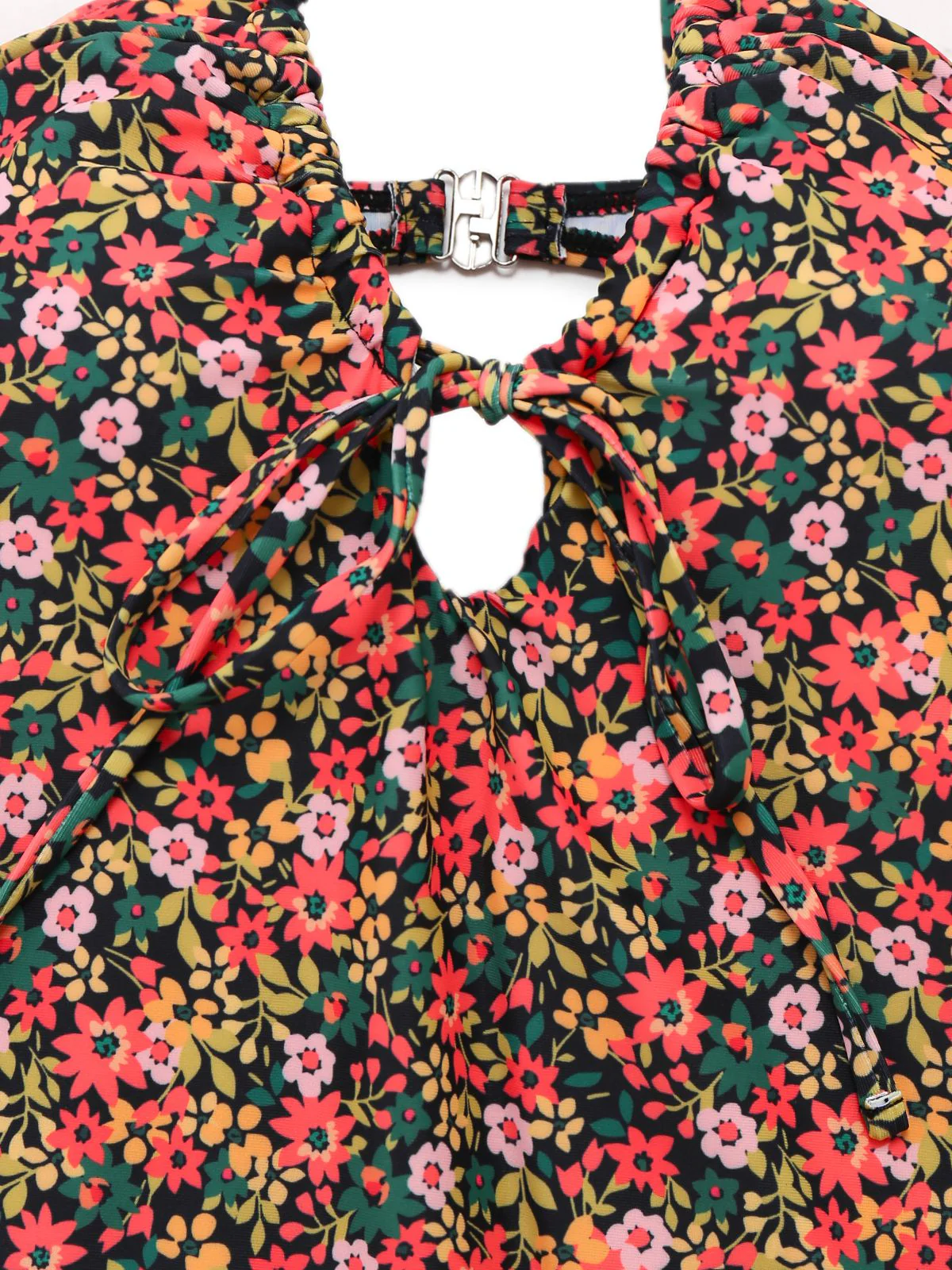 1930er Spaghetti Träger Kleine Blumen Badeanzug - Image 3