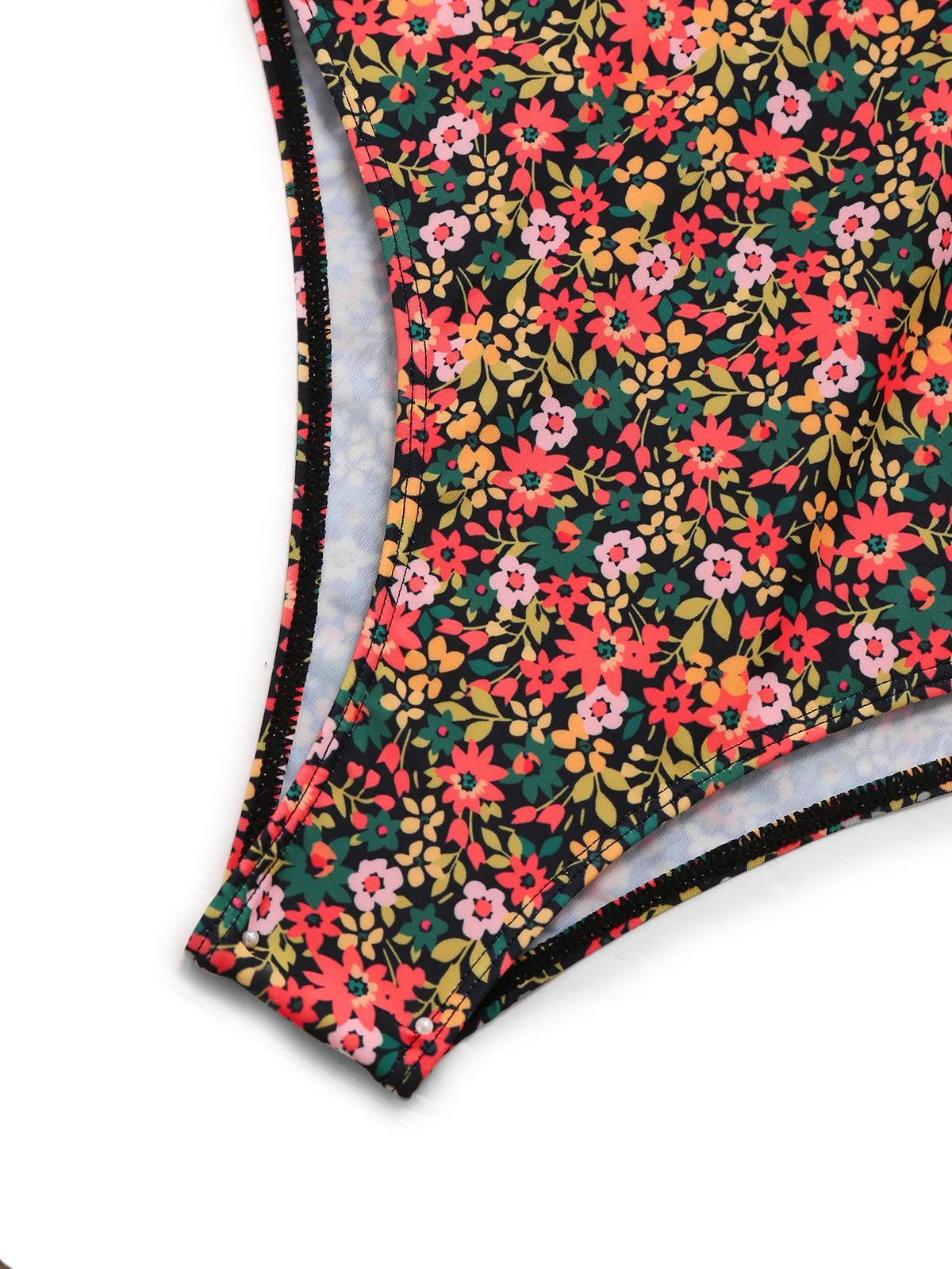 1930er Spaghetti Träger Kleine Blumen Badeanzug - Image 4