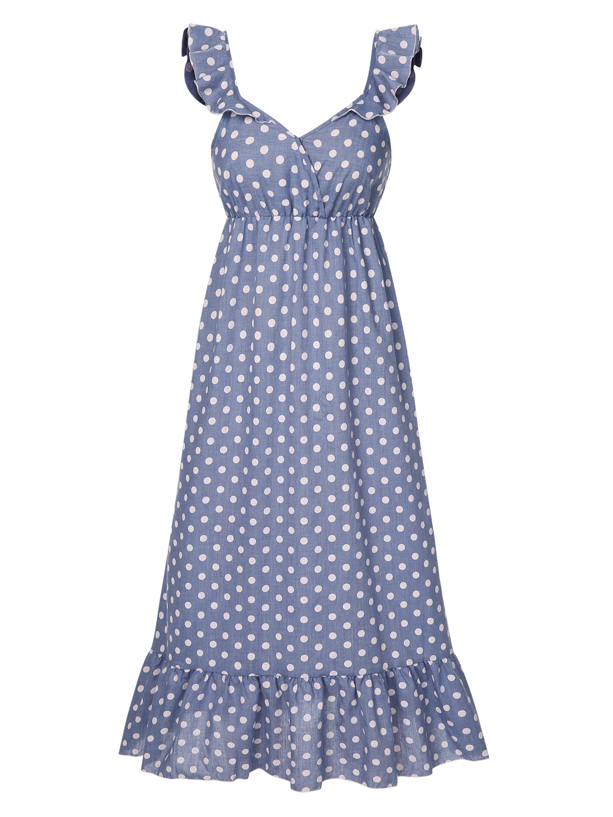 1930er Träger Rüschen Polka Dots Nachthemd - Image 2