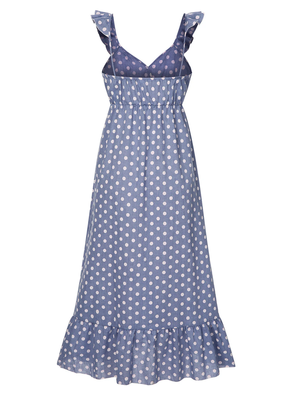 1930er Träger Rüschen Polka Dots Nachthemd - Image 4
