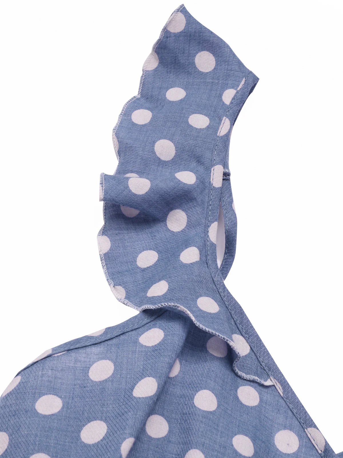 1930er Träger Rüschen Polka Dots Nachthemd - Image 5