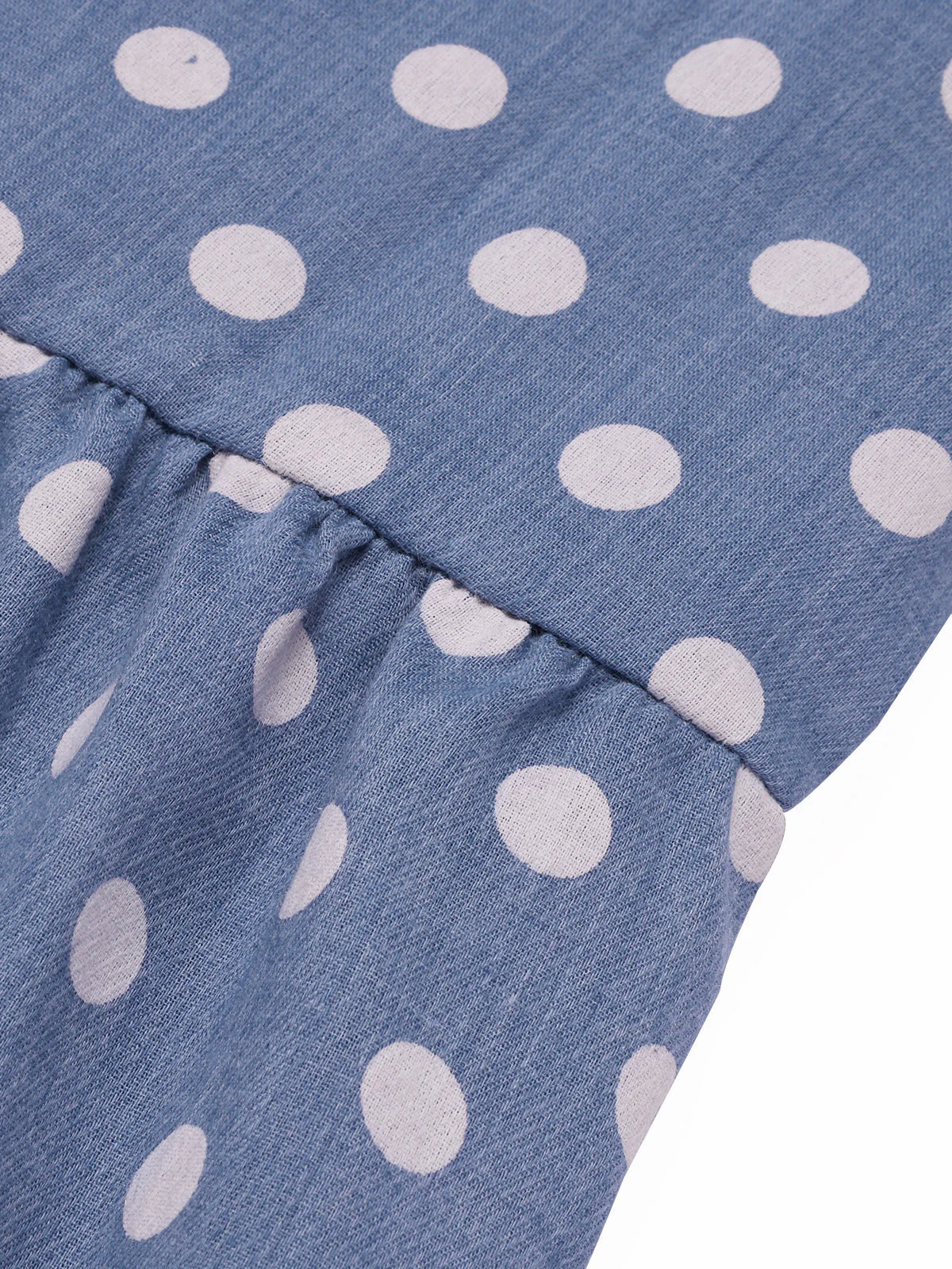 1930er Träger Rüschen Polka Dots Nachthemd - Image 6