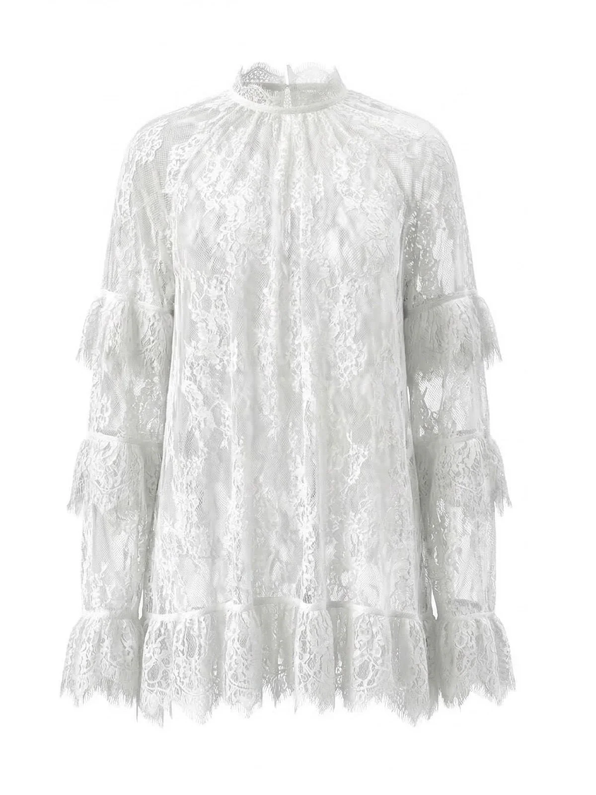 1930er Transparent Spitze Durchsichtig Slip Kleid - Image 6