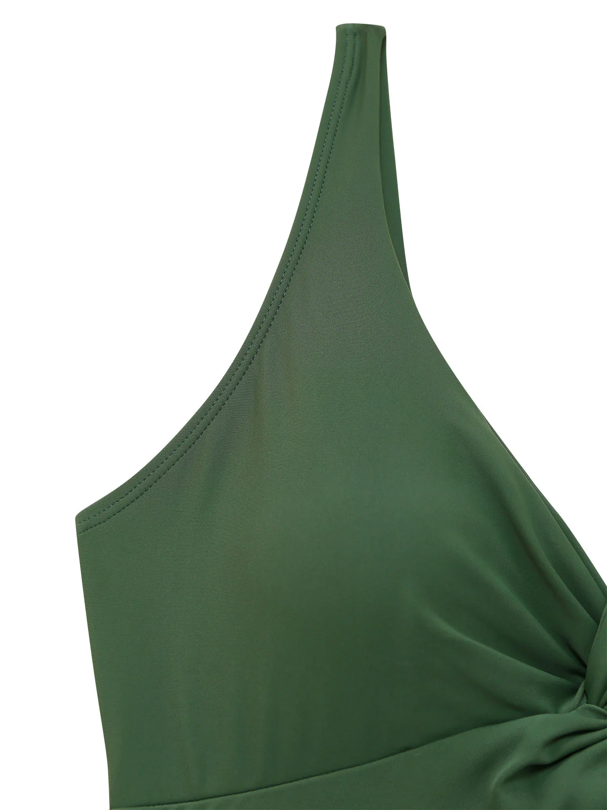 1930er Uni Twist Front Cut-Out Einteilig Badekleid - Image 8