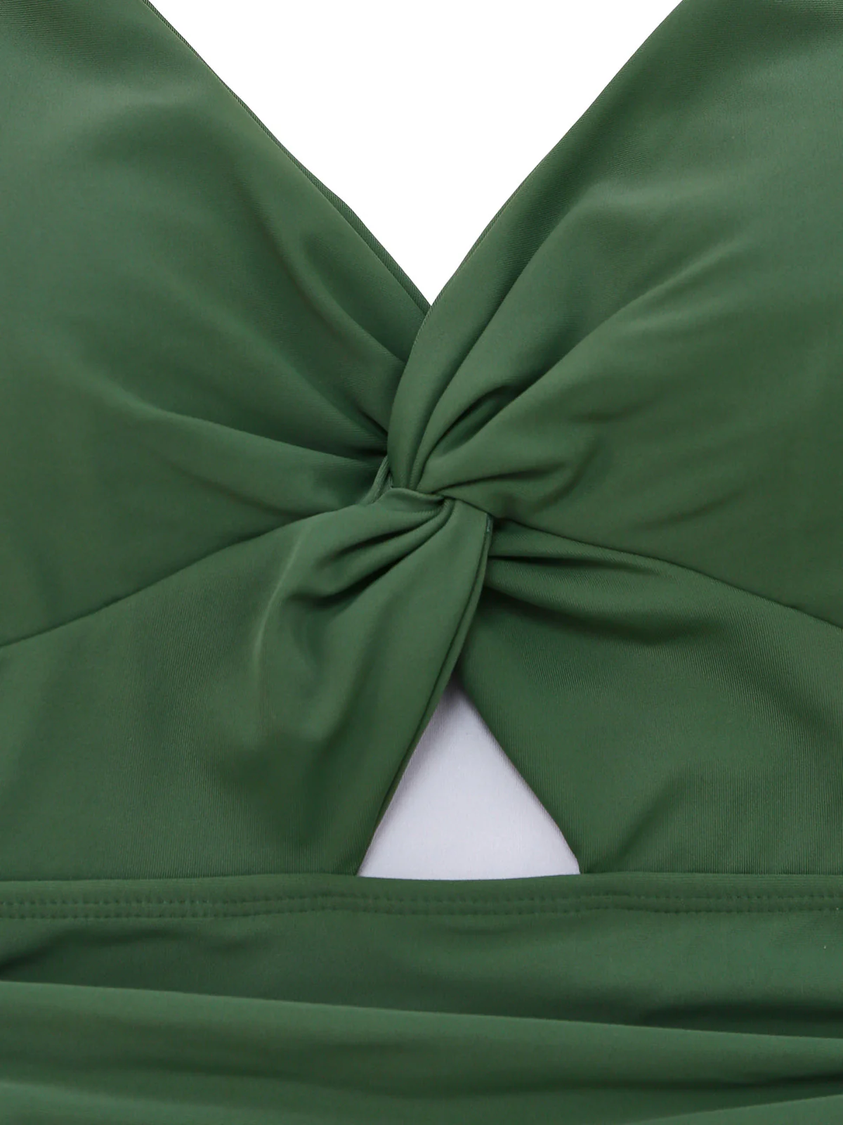1930er Uni Twist Front Cut-Out Einteilig Badekleid - Image 9