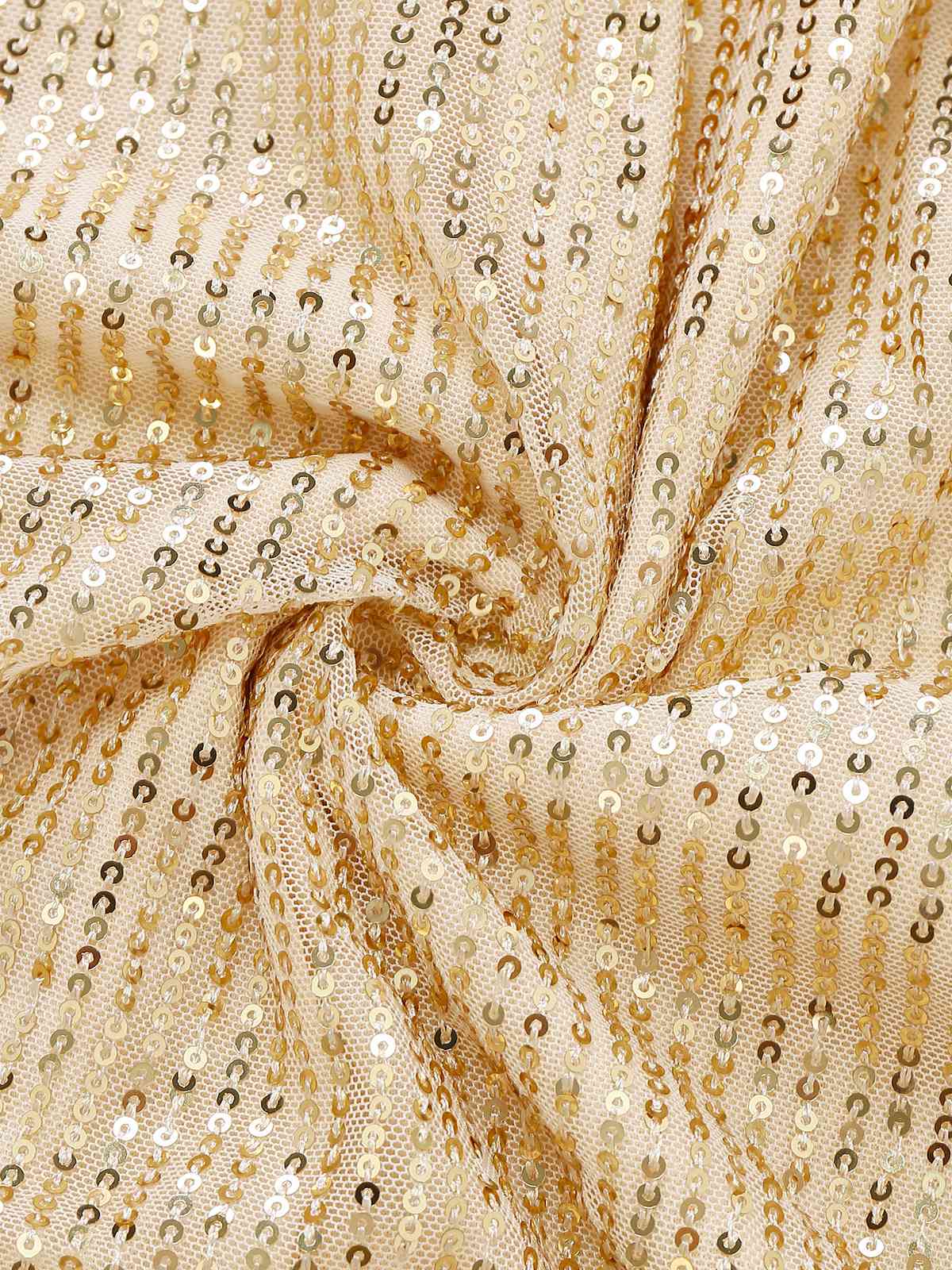 1930er V-Ausschnitt Pailletten Rüschensaum Kleid - Image 7