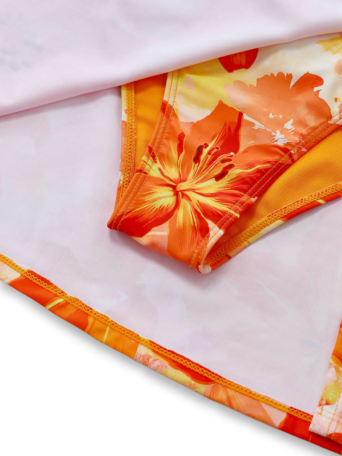 1940er 3D Blumen Einseitig Einteilig Schwimmkleid - Image 5