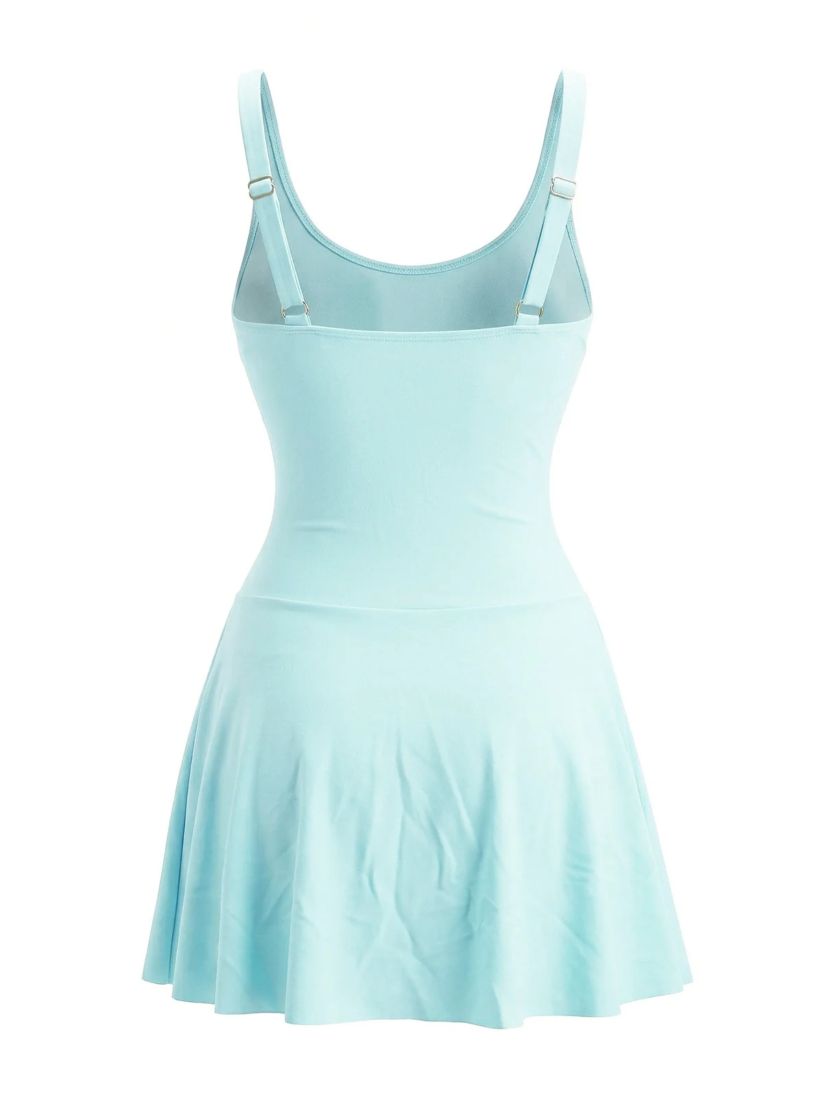 1940er Blumen Riemchen Rundausschnitt Schnür Netz Schwimmkleid - Image 3