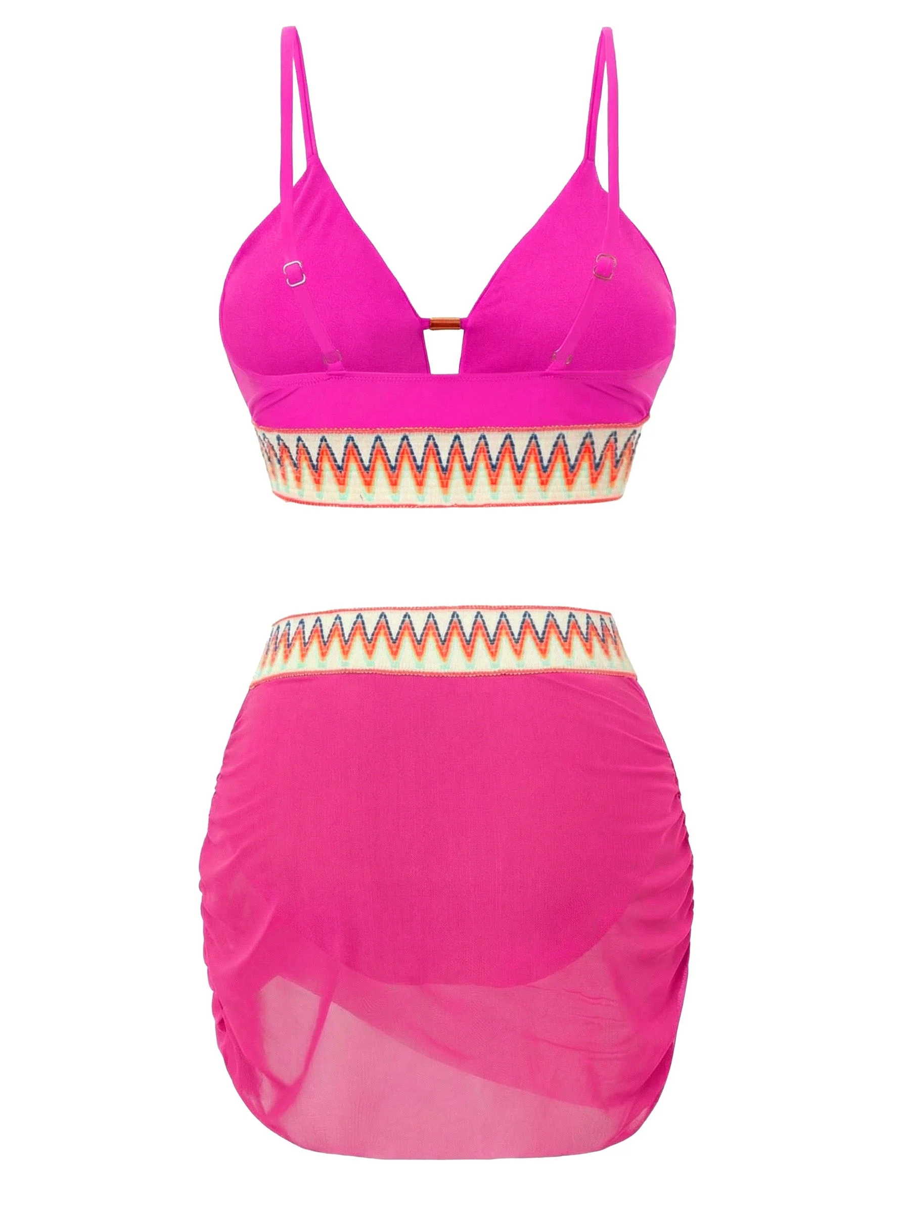 1940er Chevron Netz Patchwork Tankini Set - Image 11