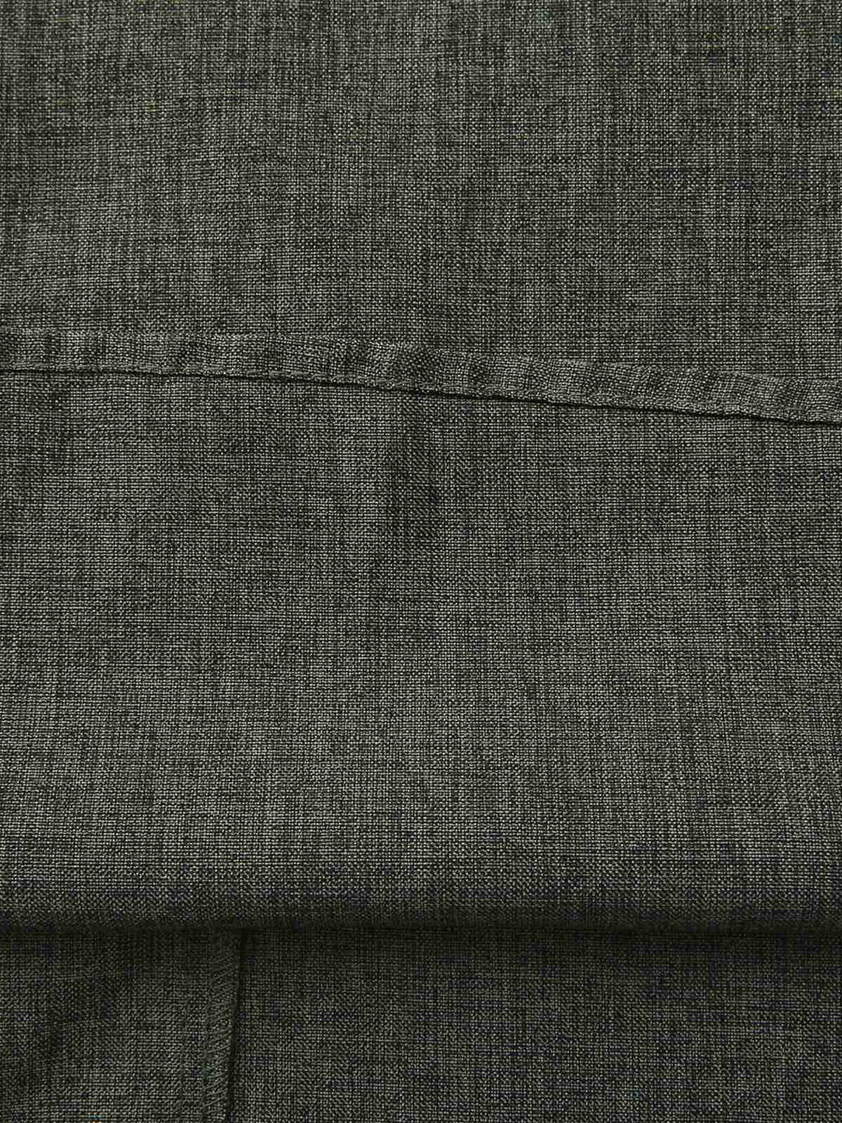 1940er Gekerbt Kragen Laternenärmel Taste Kleid - Image 7
