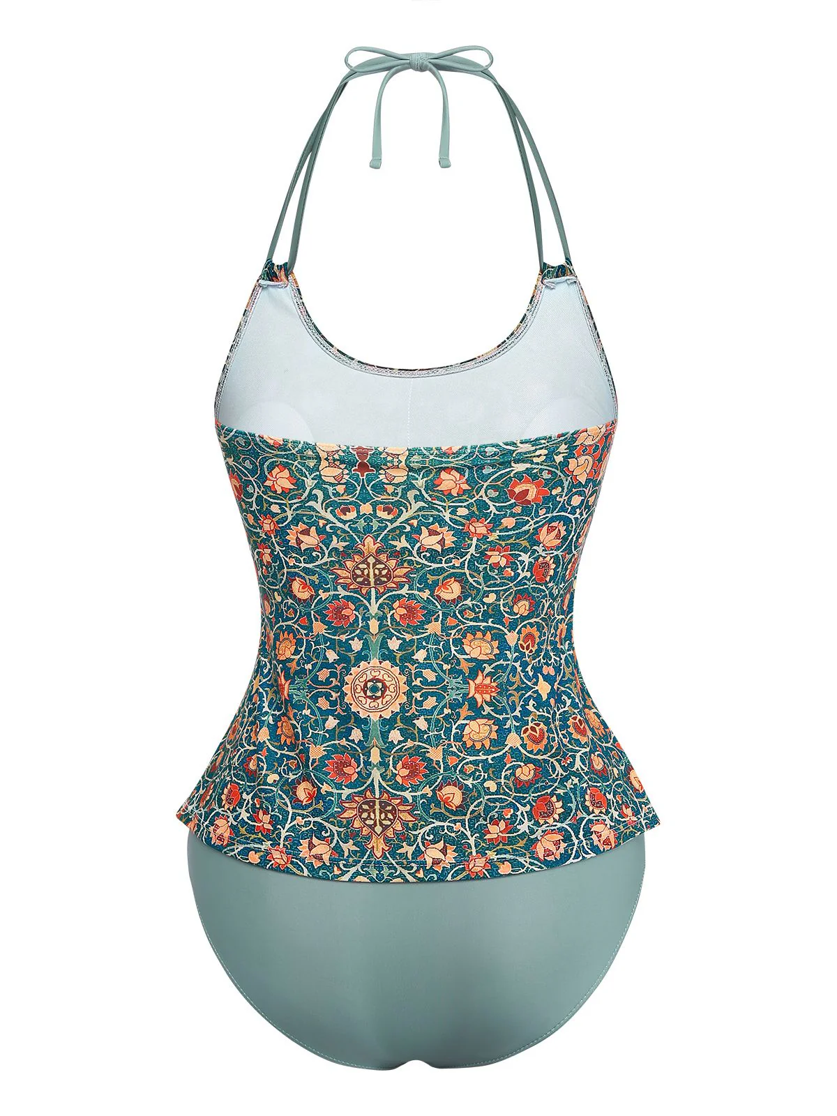 1940er Halter Retro Blumen Tankini Set - Image 4