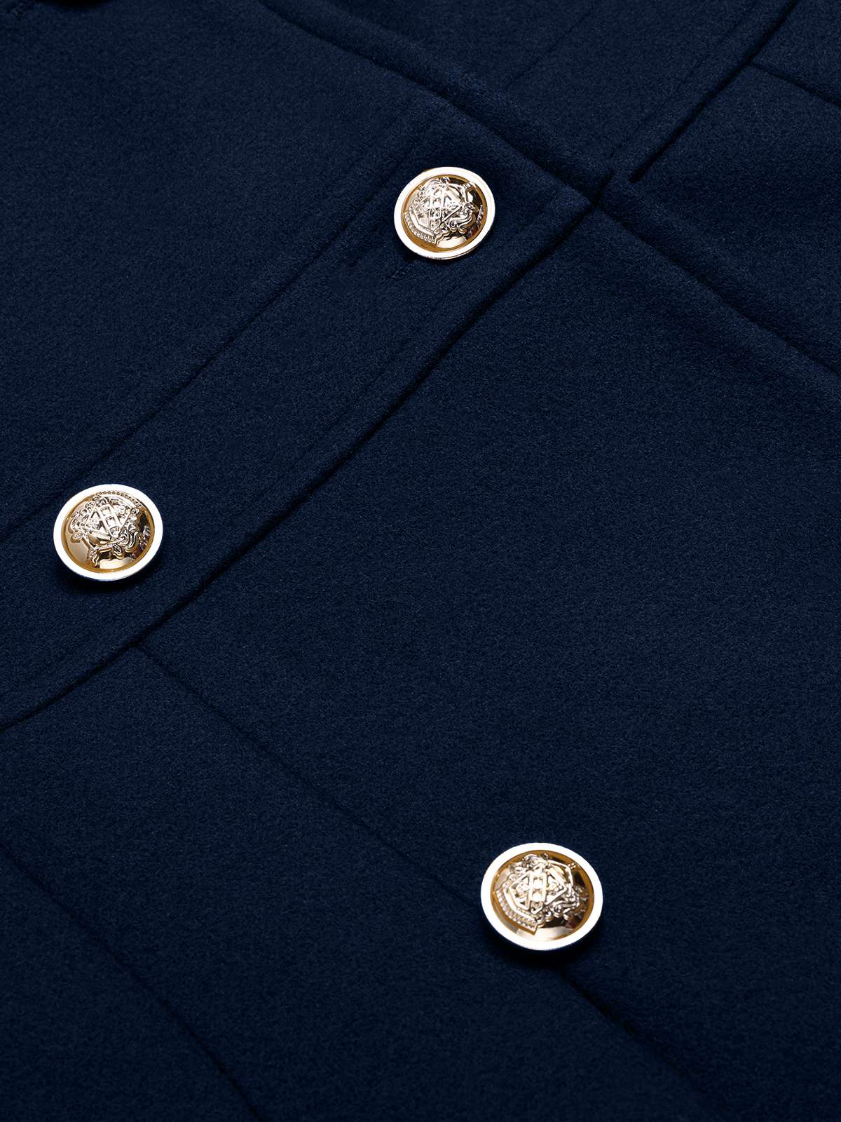 1940er Kerbkragen Zweireihig Kleid Mantel - Image 12