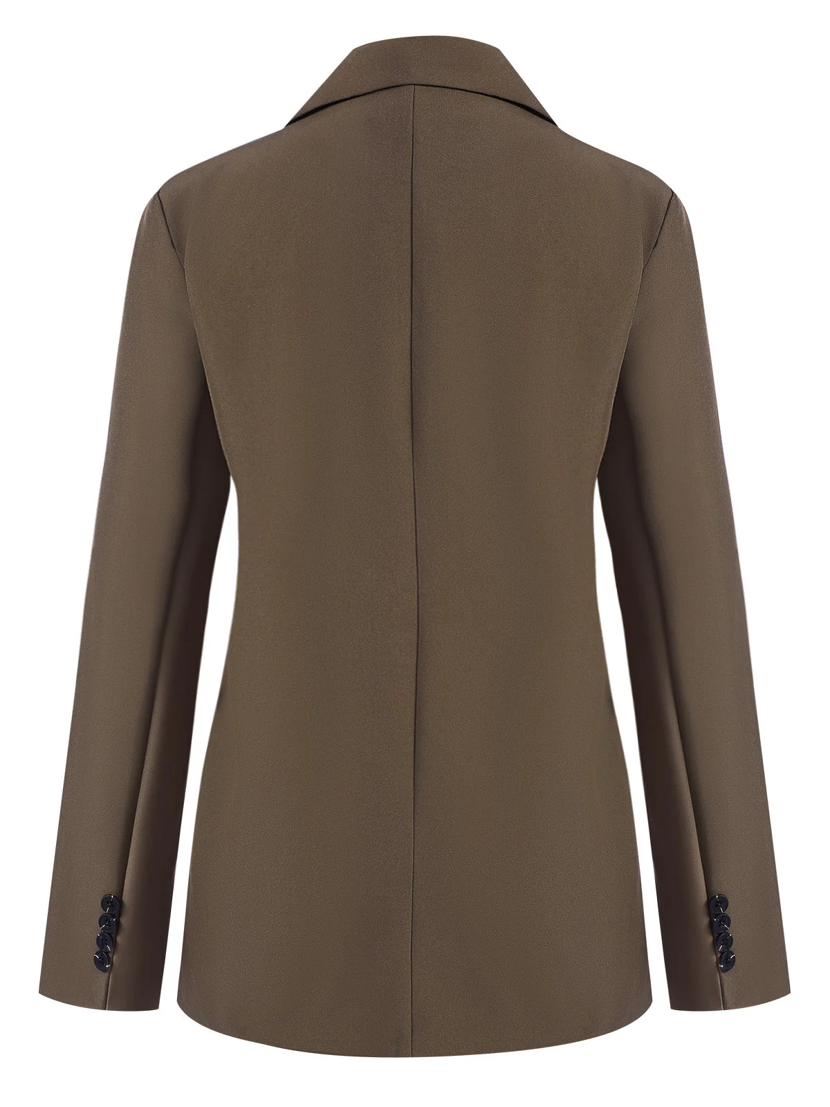 Weiß 1940er Knöpfen Solide Vintage Blazer - Image 7