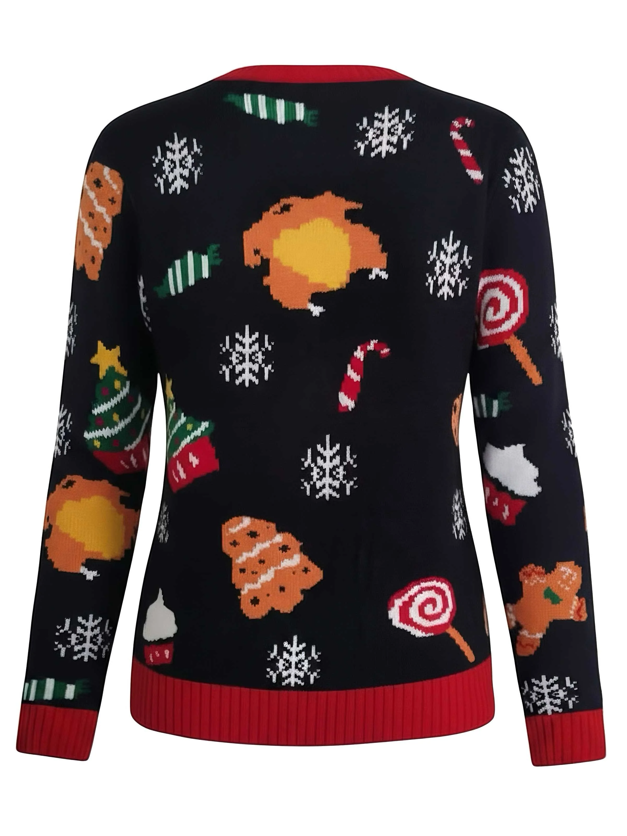1940er LED-Beleuchtung Jacquard Weihnachten Pullover - Image 3